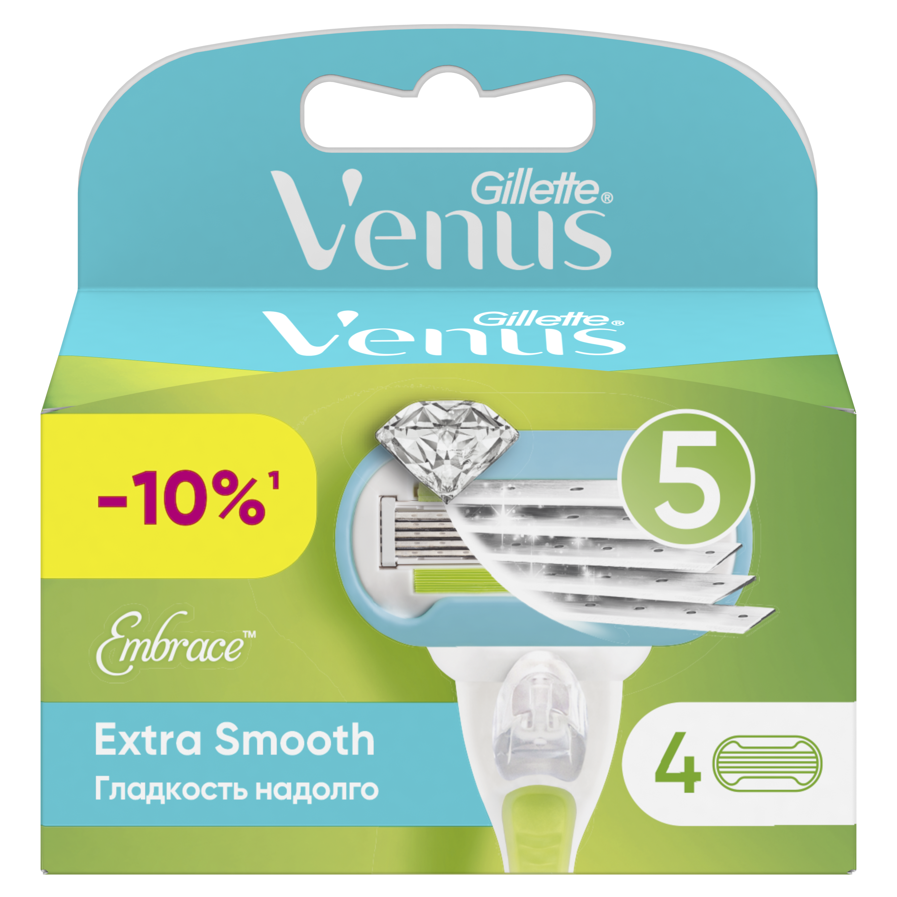 Изображение товара Кассеты сменные для бритья GILLETTE Venus Embrace, 4шт