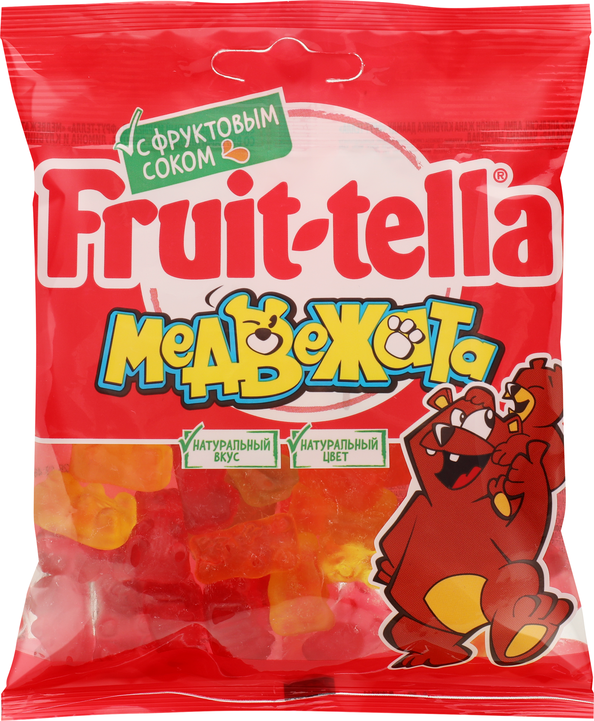 Изображение товара Жевательный мармелад FRUIT-TELLA Медвежата 70г натуральные компоненты