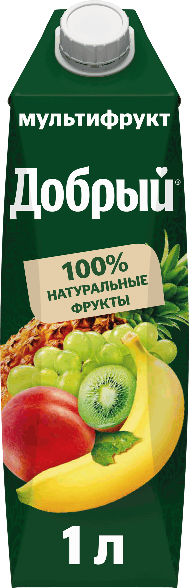 Изображение товара Нектар ДОБРЫЙ Мультифрукт 1л с ярким вкусом фруктов иVitamin C