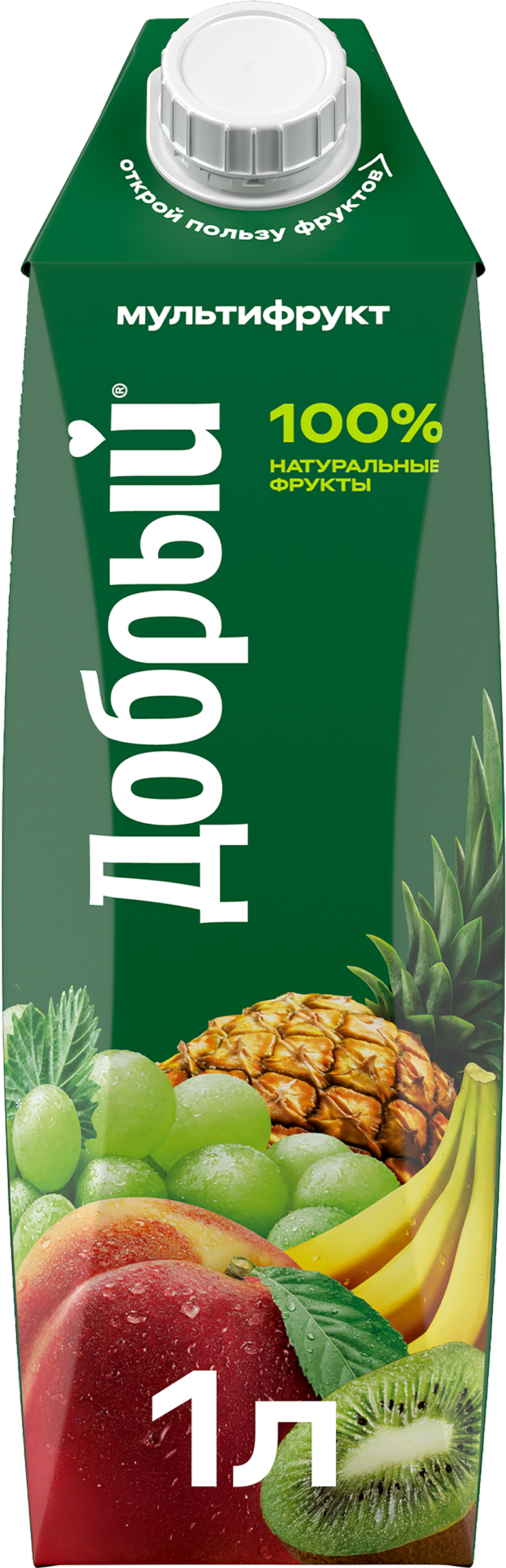 Изображение товара Нектар ДОБРЫЙ Мультифрукт 1л с ярким вкусом фруктов иVitamin C