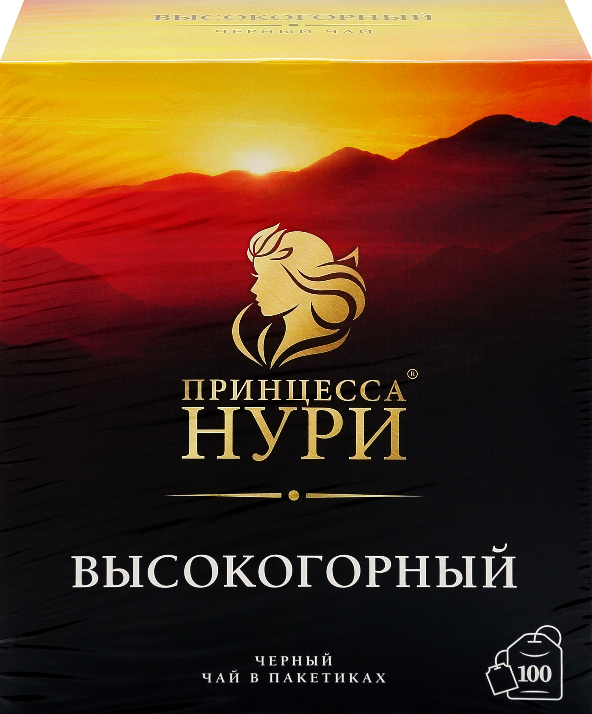 Изображение товара Чай черный ПРИНЦЕССА НУРИ высокогорный байховый листовой 100 пак