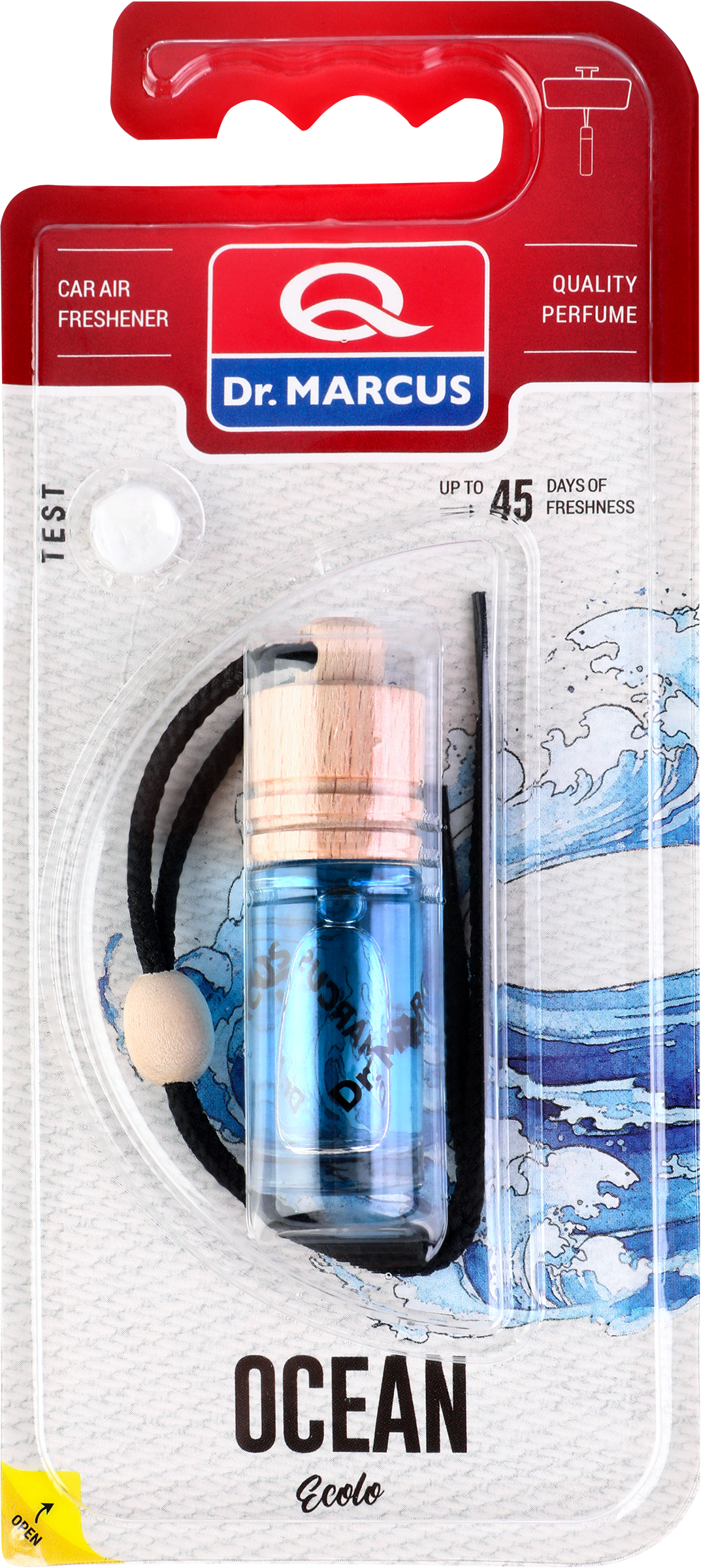 Изображение товара Автомобильный ароматизатор DR. MARCUS Ecolo океан подвесной жидкий аромат для салона