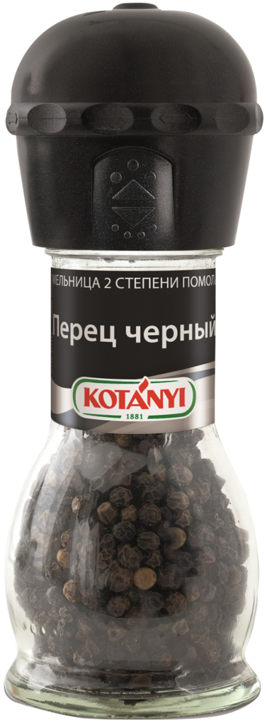 Изображение товара Перец черный KOTANYI горошек, мельница, 36г