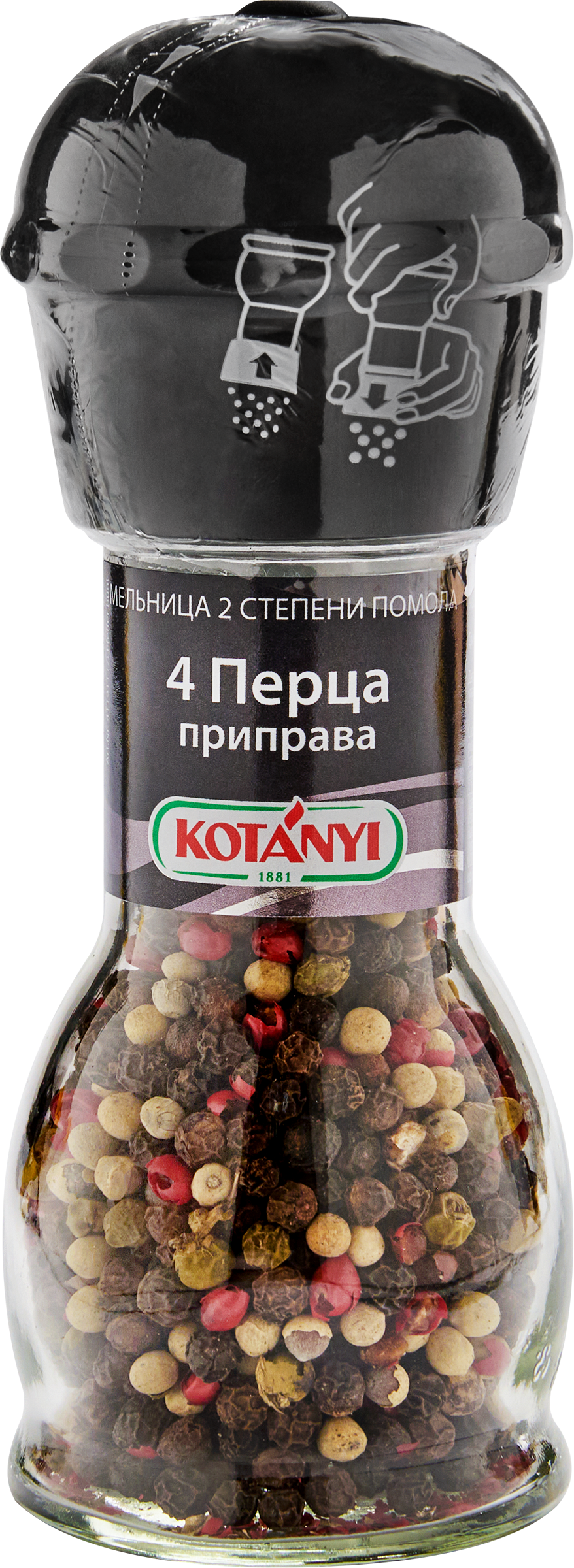 Изображение товара Приправа KOTANYI 4 перца, мельница, 35г
