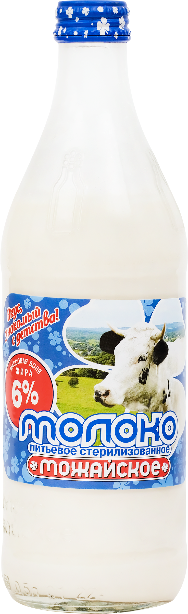 Изображение товара Молоко стерилизованное МОЖАЙСКОЕ 6%, без змж, 450мл