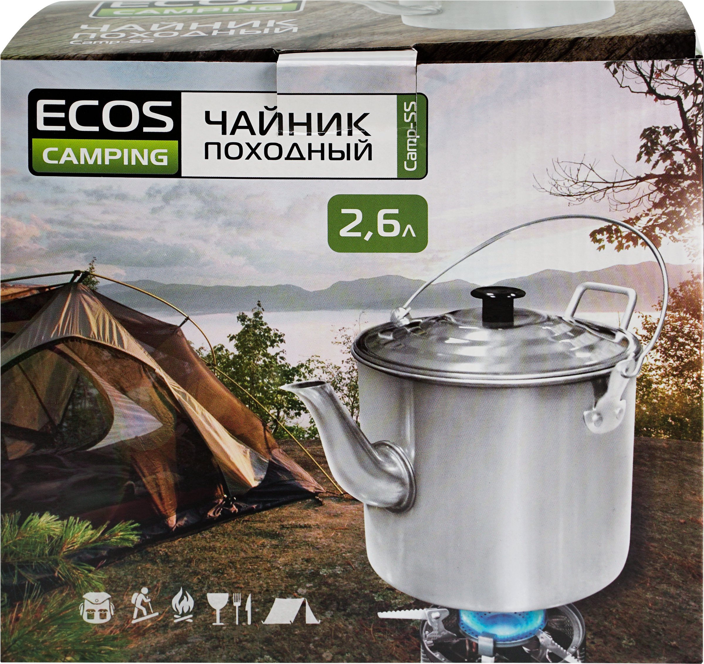 Изображение товара Чайник походный Camp-S5 2.6л, алюминиевый, Арт. 991010