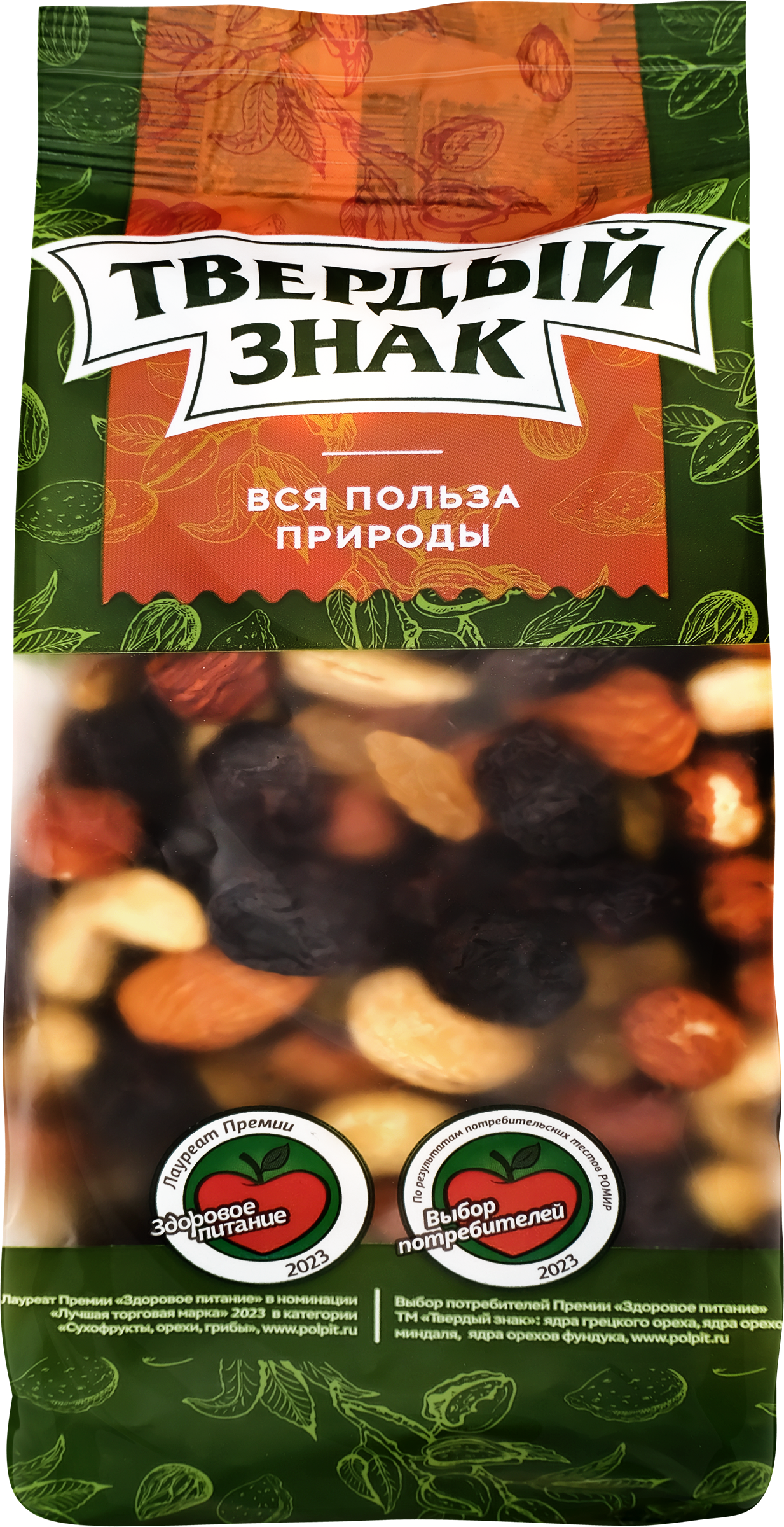 Изображение товара Коктейль ТВЕРДЫЙ ЗНАК: орехи и изюм, 250г