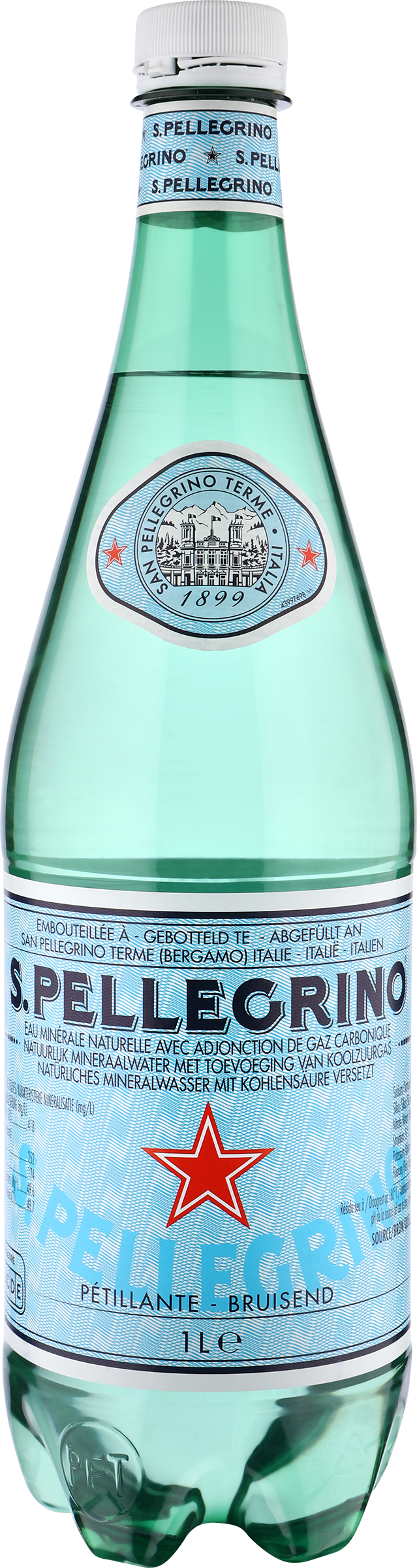 Изображение товара Минеральная вода S.PELLEGRINO природная газированная 1л Италия