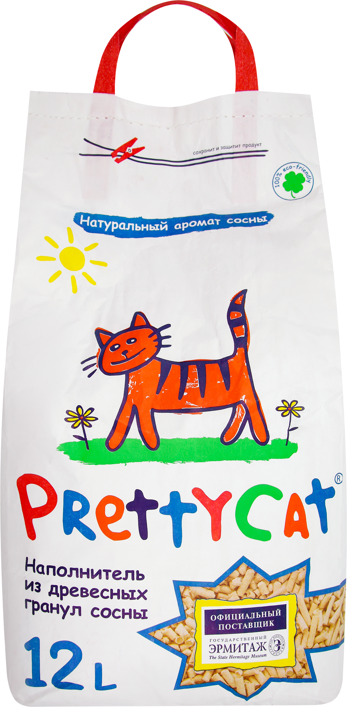 Изображение товара Наполнитель древесный для туалета домашних животных PRETTYCAT, 12л