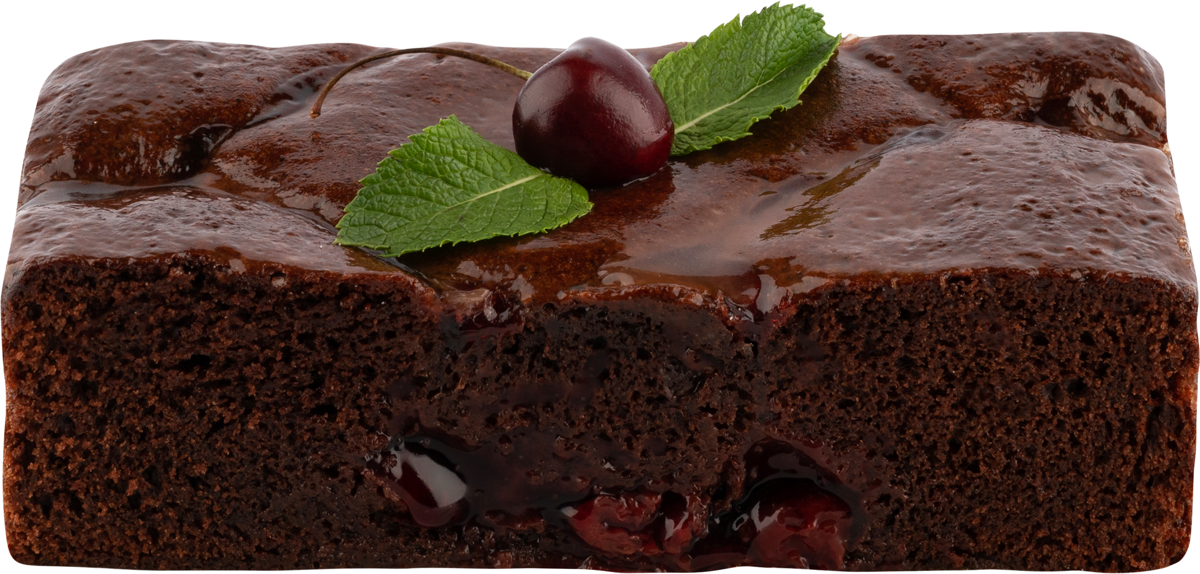 Изображение товара Кекс ЛЕНТА FRESH Брауниз с шоколадом и вишней весовой