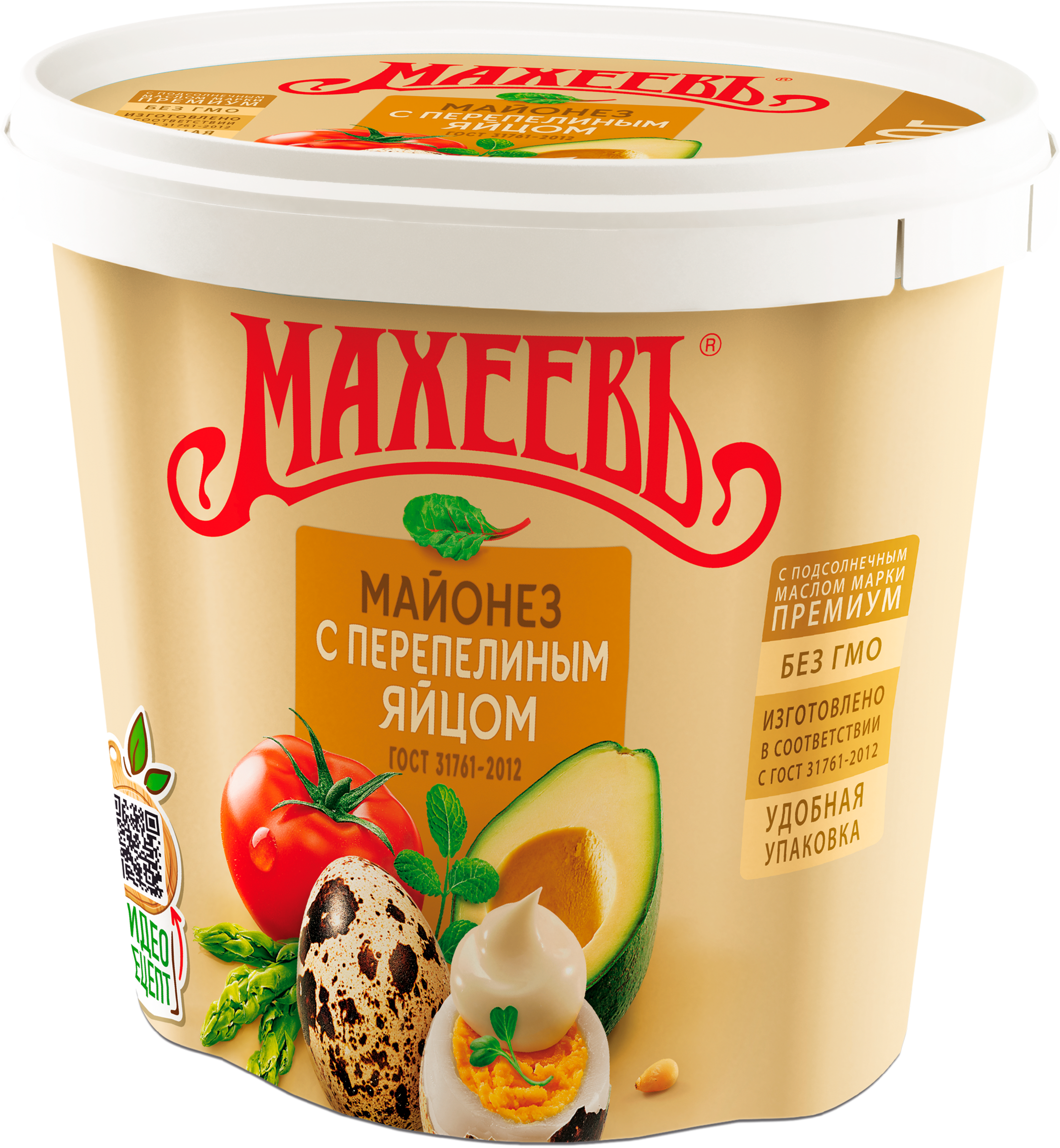 Изображение товара Майонез МАХЕЕВЪ с перепелиным яйцом 50,5%, 820мл