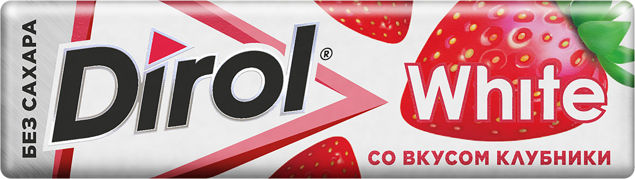Изображение товара Жевательная резинка DIROL White Клубничная поляна, 13,6г