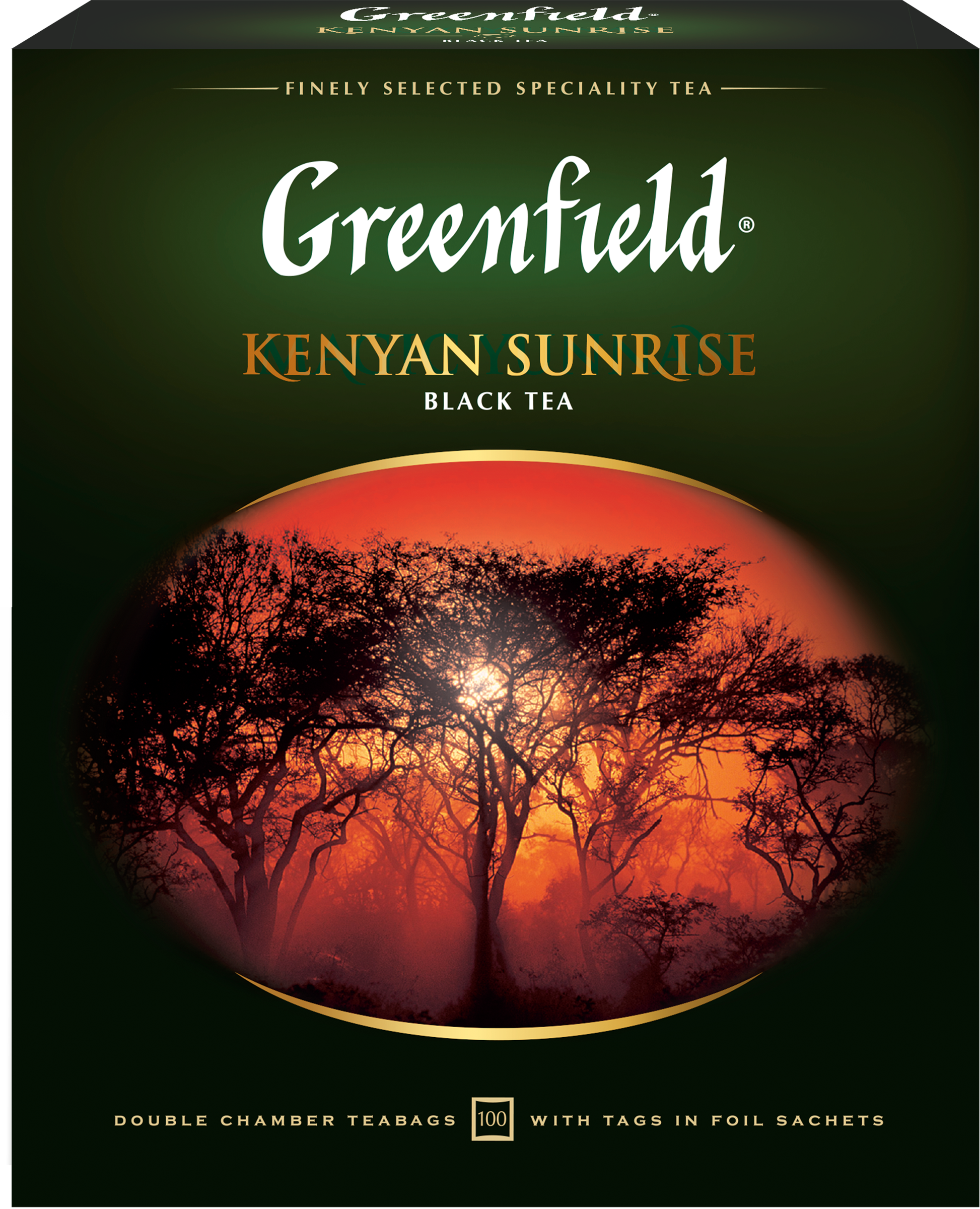 Изображение товара Чай черный GREENFIELD Kenyan Sunrise, 100пак