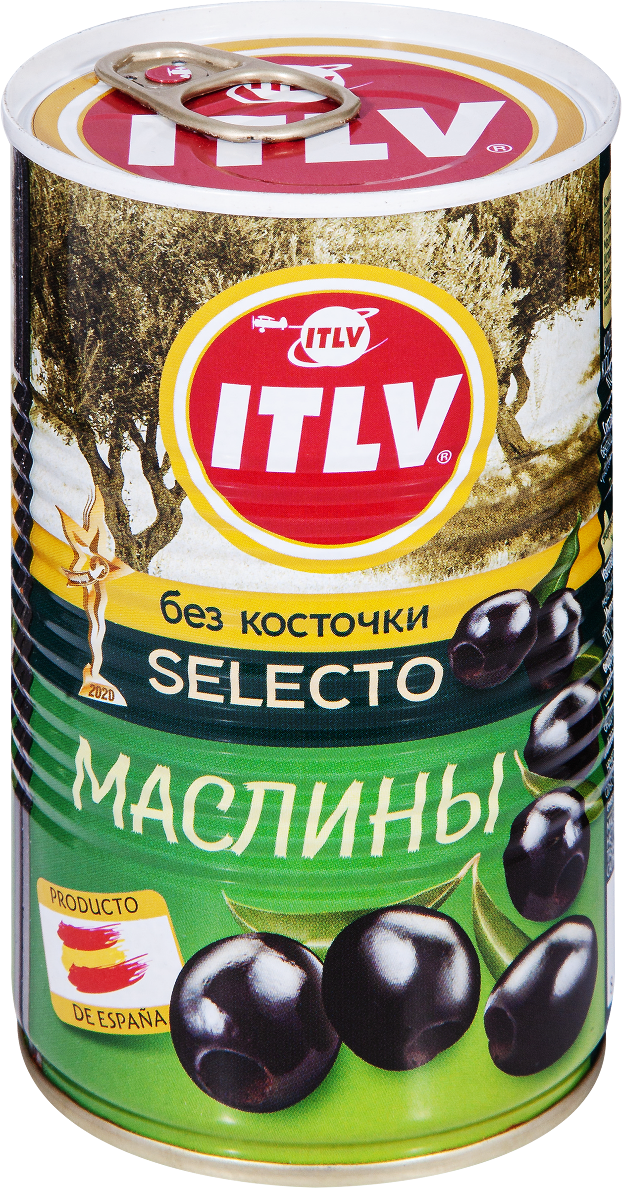 Изображение товара Маслины без косточки ITLV Selecto черные, 350г