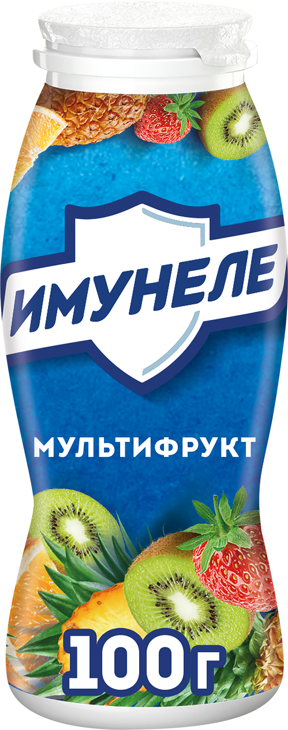 Изображение товара Напиток кисломолочный ИМУНЕЛЕ Мультифрукт 1,2%, без змж, 100г