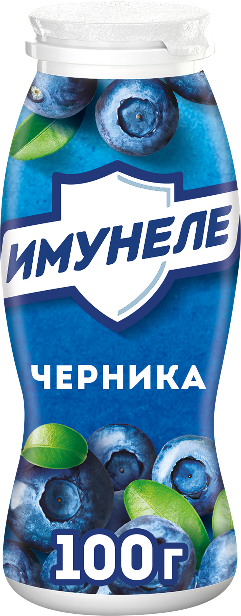 Изображение товара Напиток кисломолочный ИМУНЕЛЕ Черника 1,2%, без змж, 100г