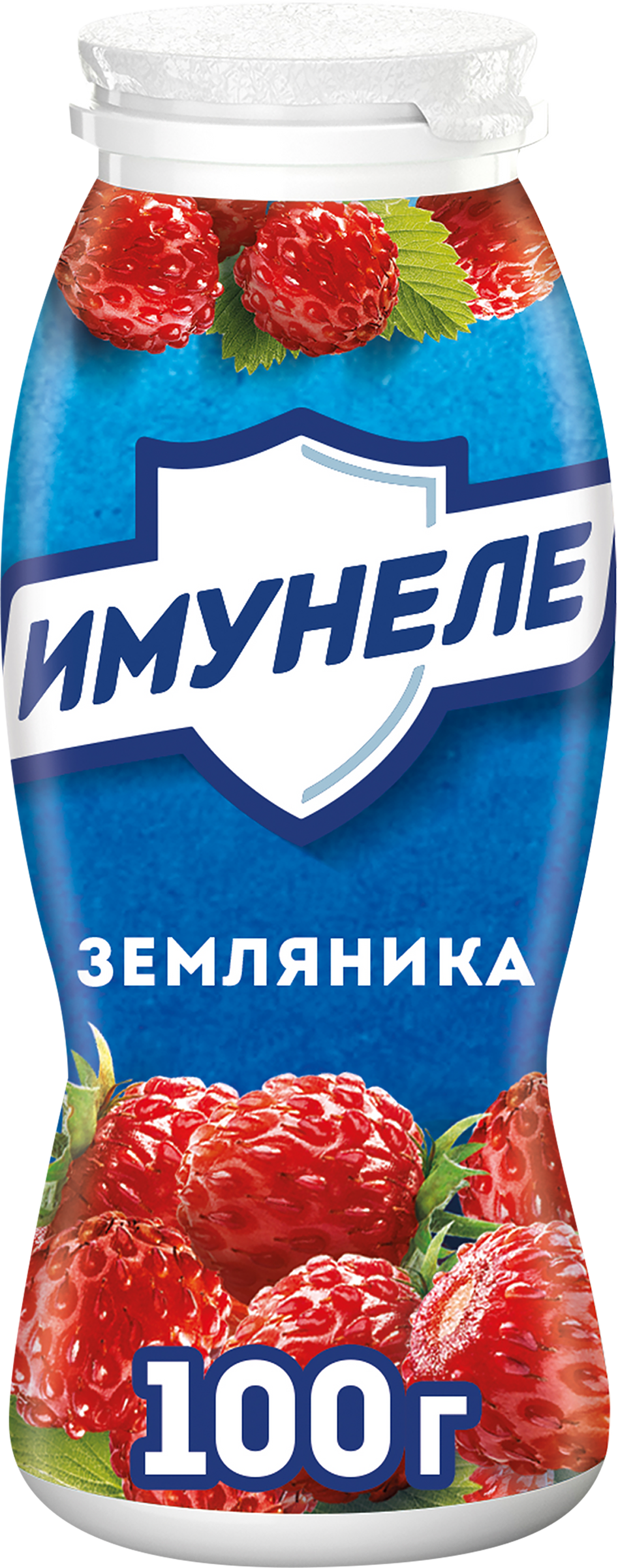 Изображение товара Напиток кисломолочный ИМУНЕЛЕ Земляника 1,2%, без змж, 100г