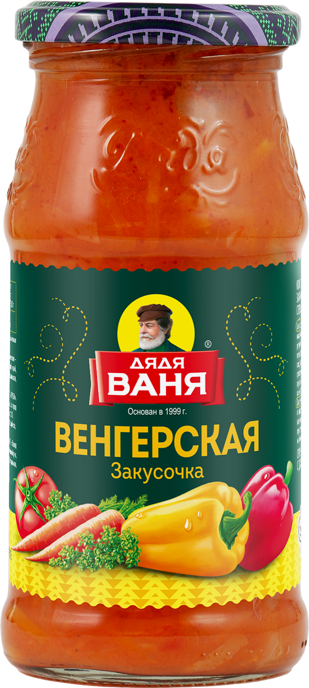 Изображение товара Закусочка ДЯДЯ ВАНЯ венгерская 460г натуральный овощной деликатес