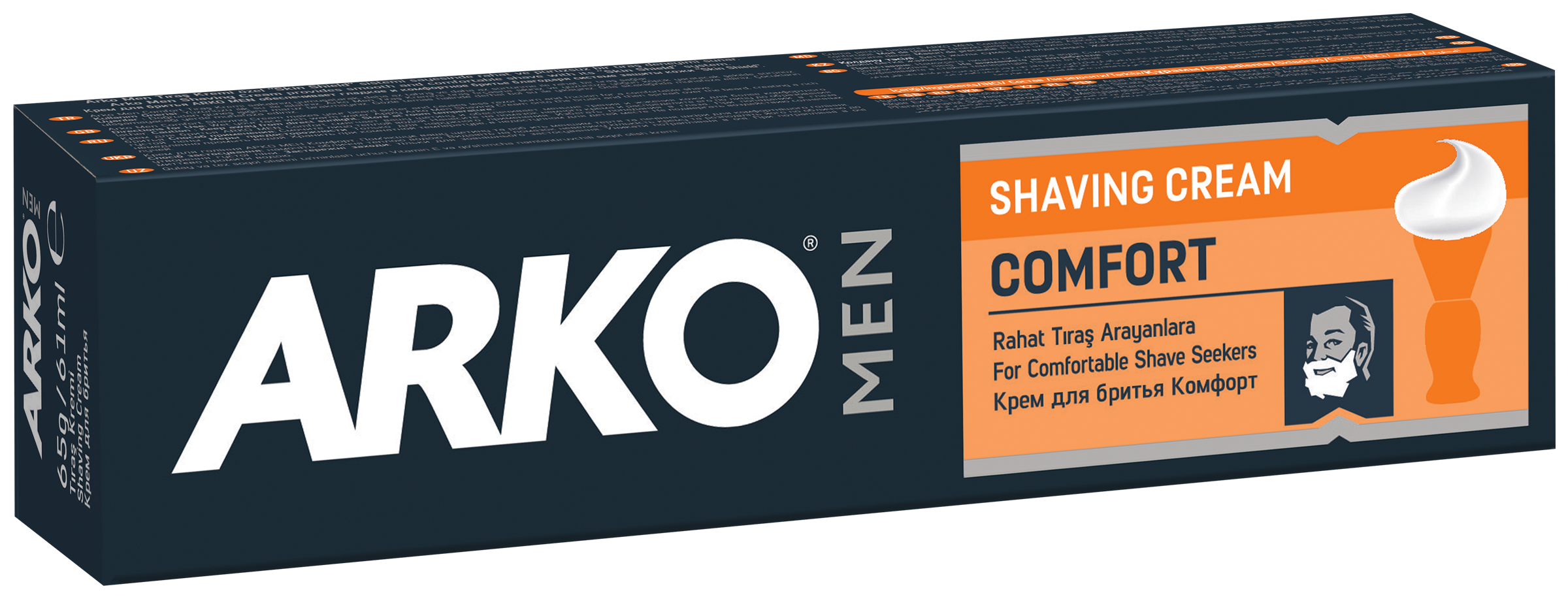 Изображение товара Крем для бритья ARKO Comfort 65г для чувствительной кожи мужчин