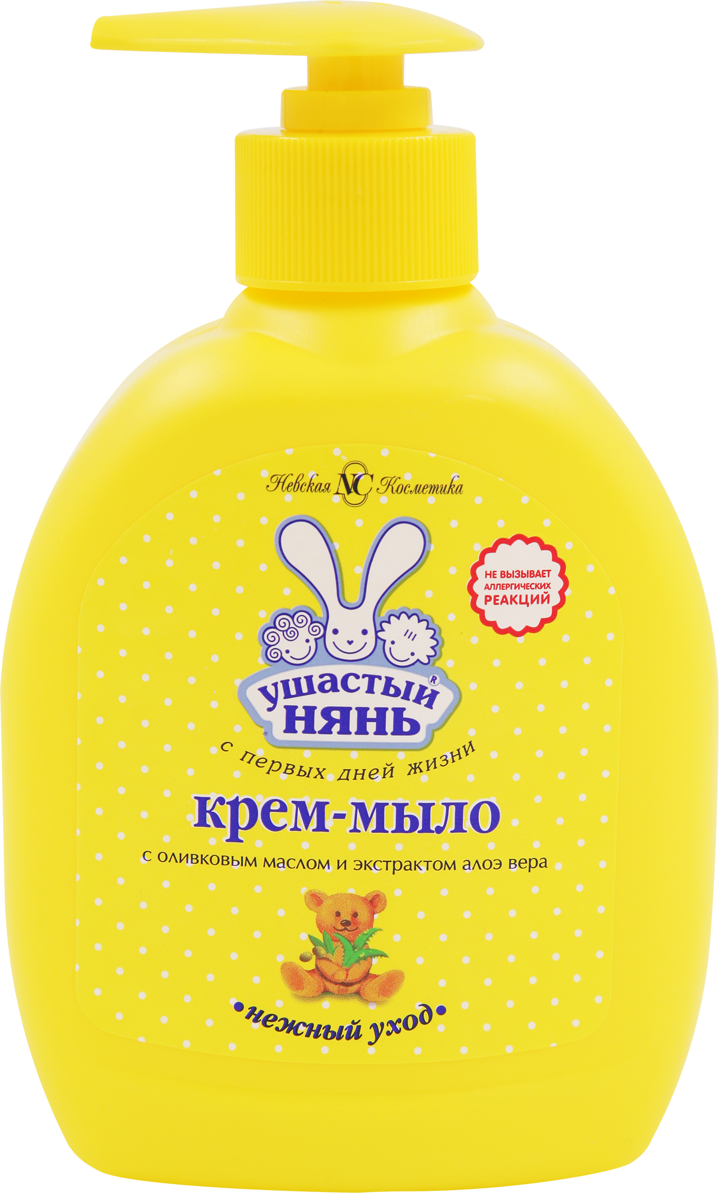 Изображение товара Жидкое крем-мыло детское УШАСТЫЙ НЯНЬ с оливковым маслом и экстрактом алоэ вера, 300мл