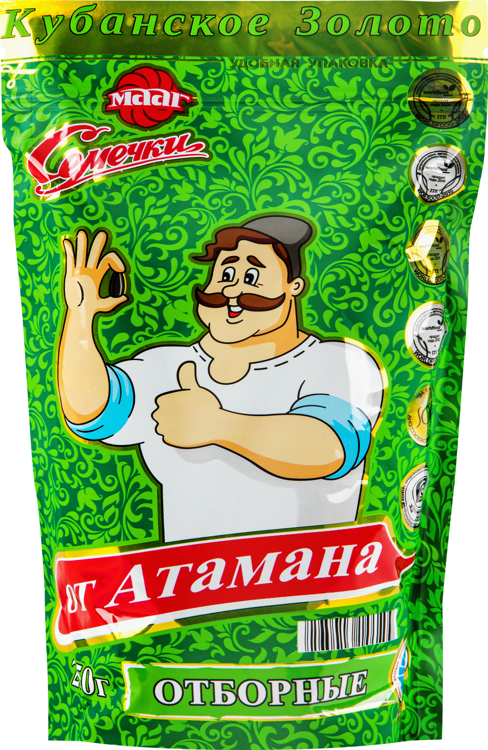 Изображение товара Семечки МААГ ОТ АТАМАНА кубанские отборные обжаренные №44, 250г