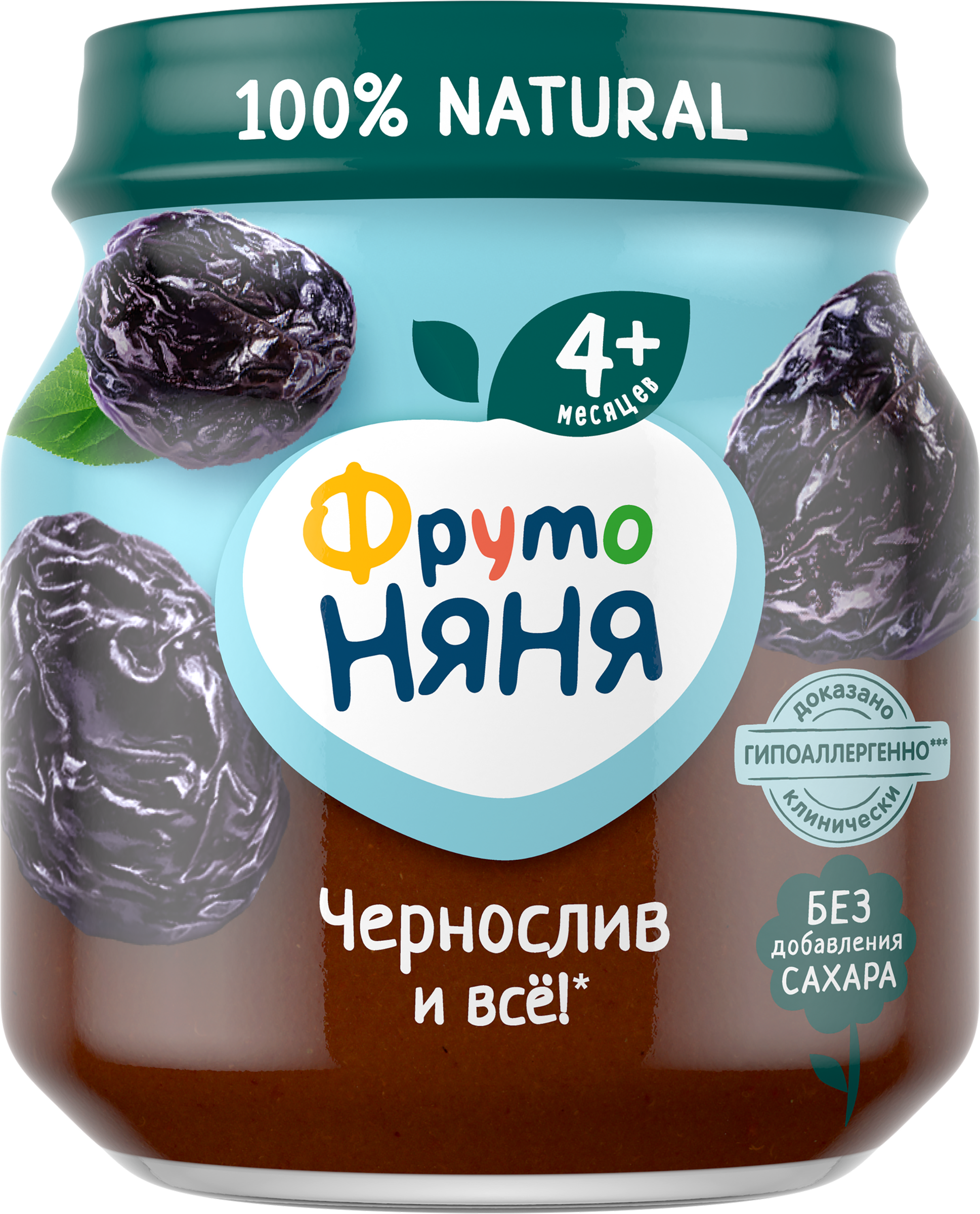 Изображение товара Пюре фруктовое ФРУТОНЯНЯ Чернослив, с 4 месяцев, 100г