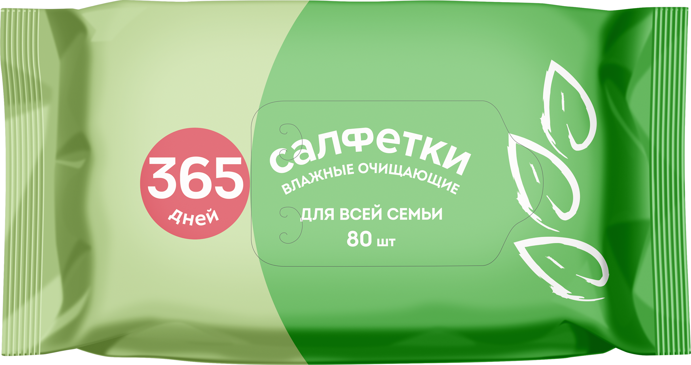Изображение товара Салфетки влажные 365 ДНЕЙ Для всей семьи, 80шт