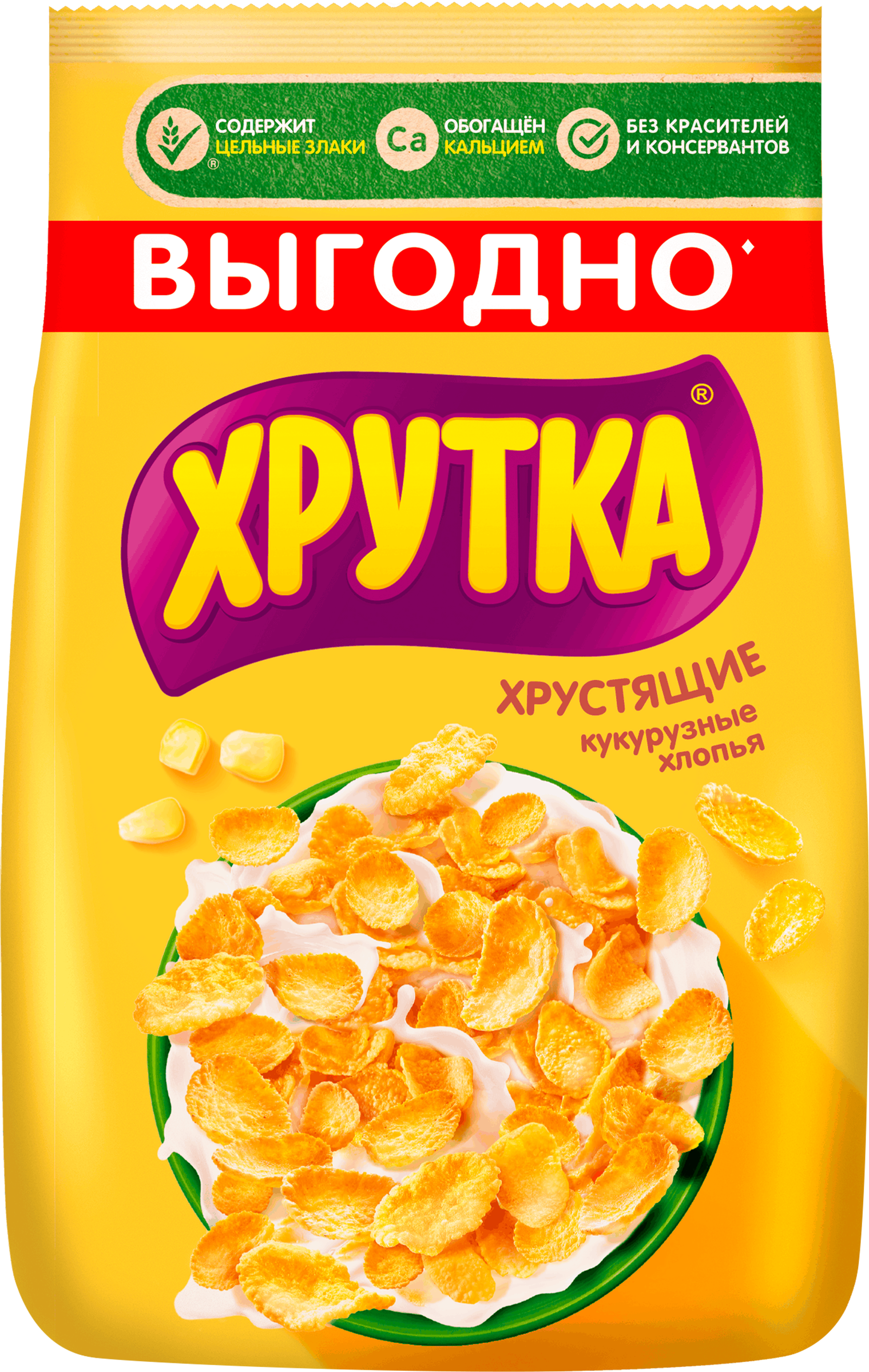 Изображение товара Хлопья кукурузные NESTLE Хрутка, хрустящие обогащенные кальцием, 700г