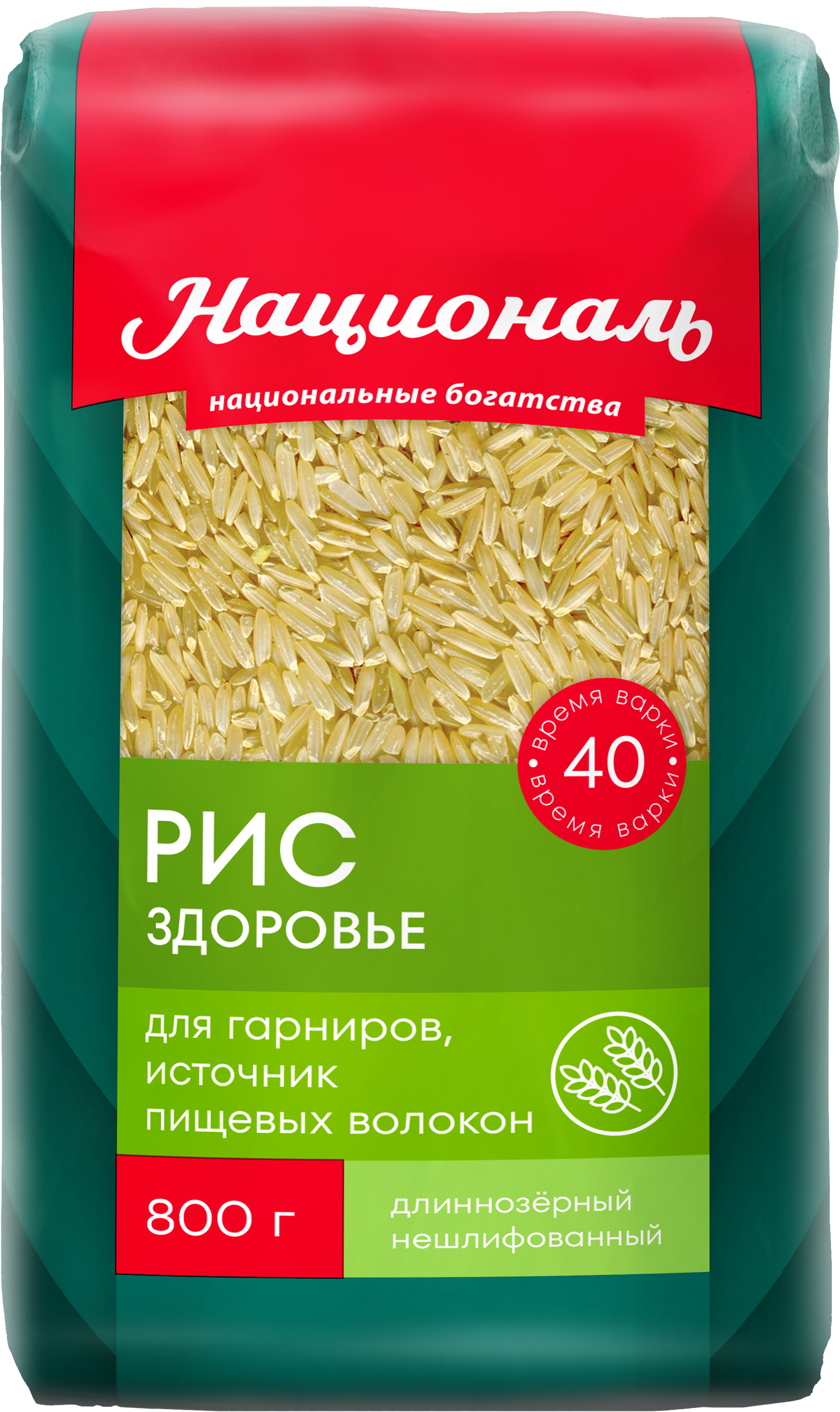 Изображение товара Рис НАЦИОНАЛЬ Здоровье 1-й сорт, 800г