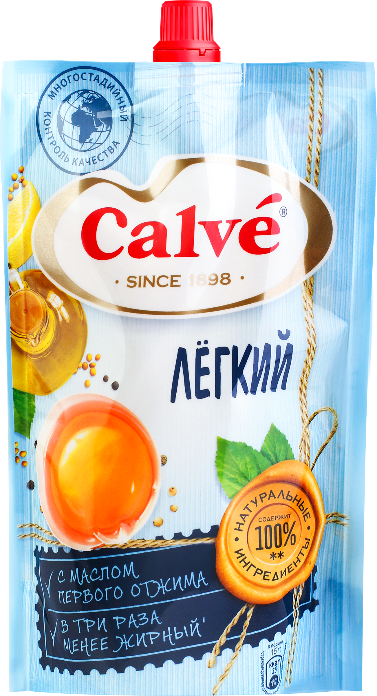 Изображение товара Соус майонезный CALVE Легкий 20%, 400г