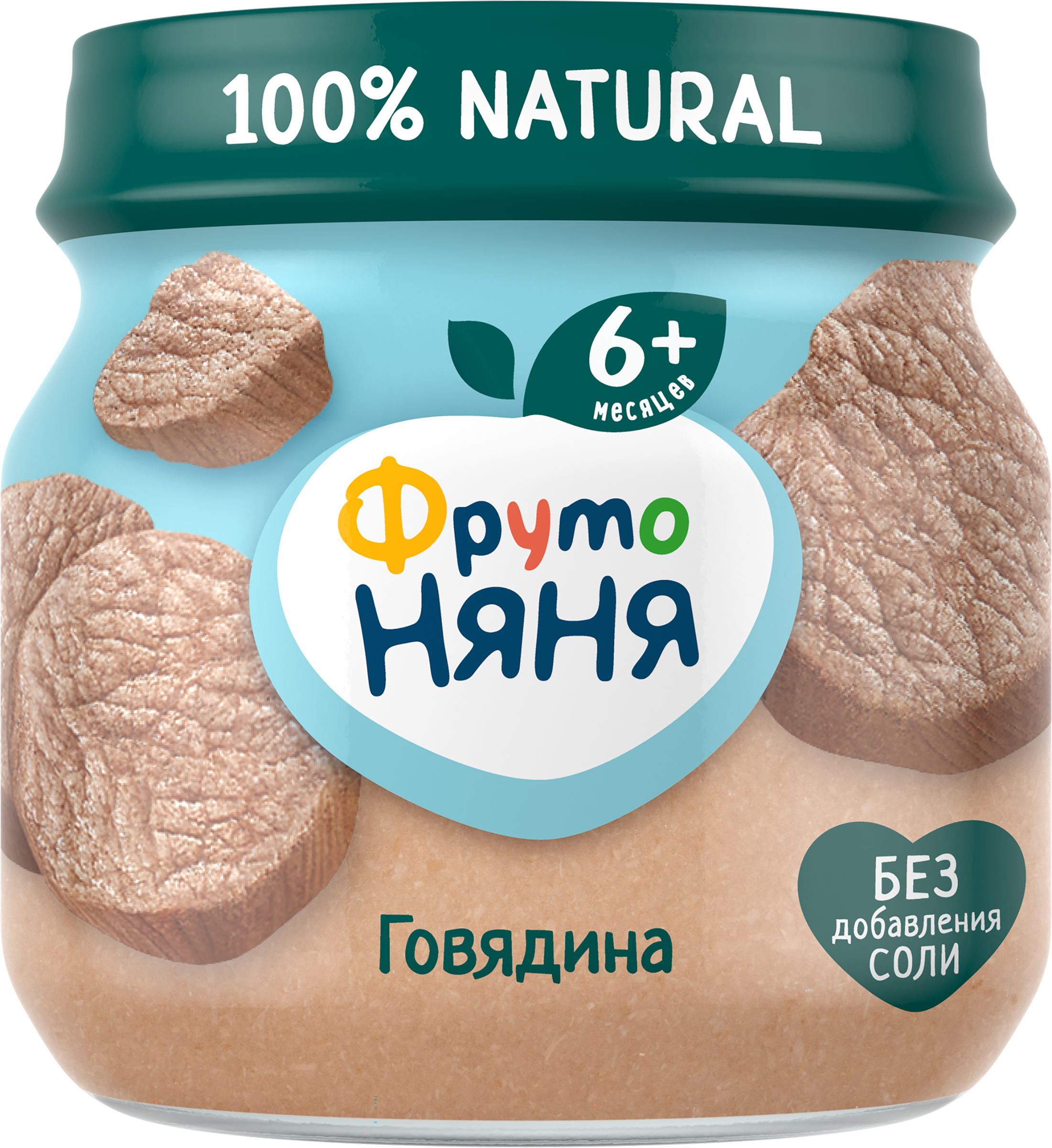 Изображение товара Пюре мясное ФРУТОНЯНЯ Говядина, с 6 месяцев, 80г