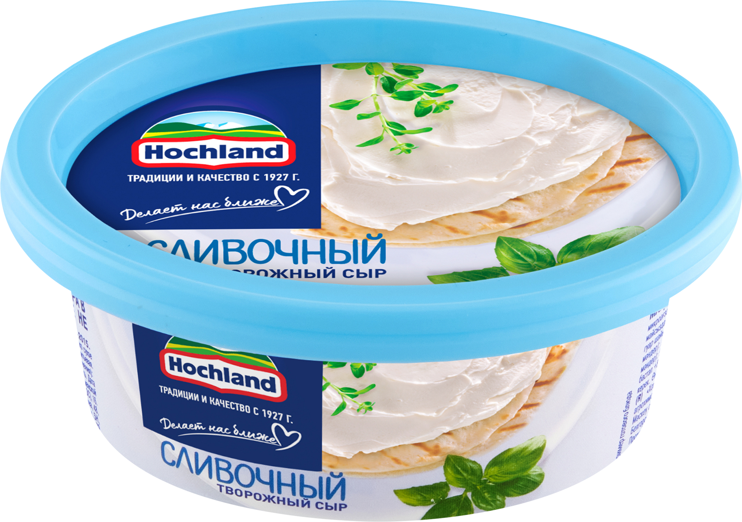 Изображение товара Сыр творожный HOCHLAND сливочный 60%, без змж, 140г