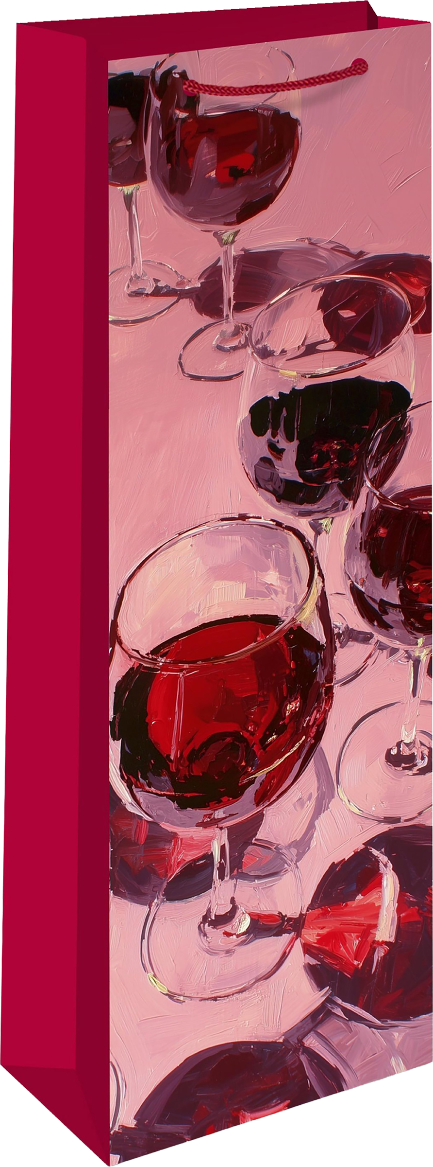 Изображение товара Подарочный пакет под бутылку АРТ ДИЗАЙН из картона 12x36см