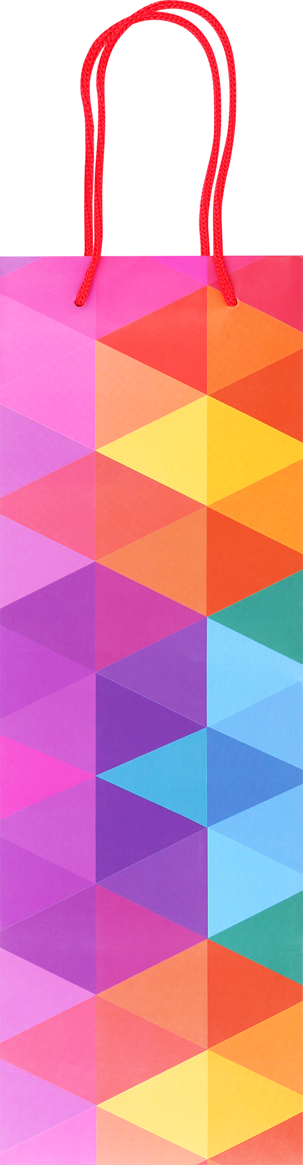 Изображение товара Подарочный пакет под бутылку АРТ ДИЗАЙН из картона 12x36см