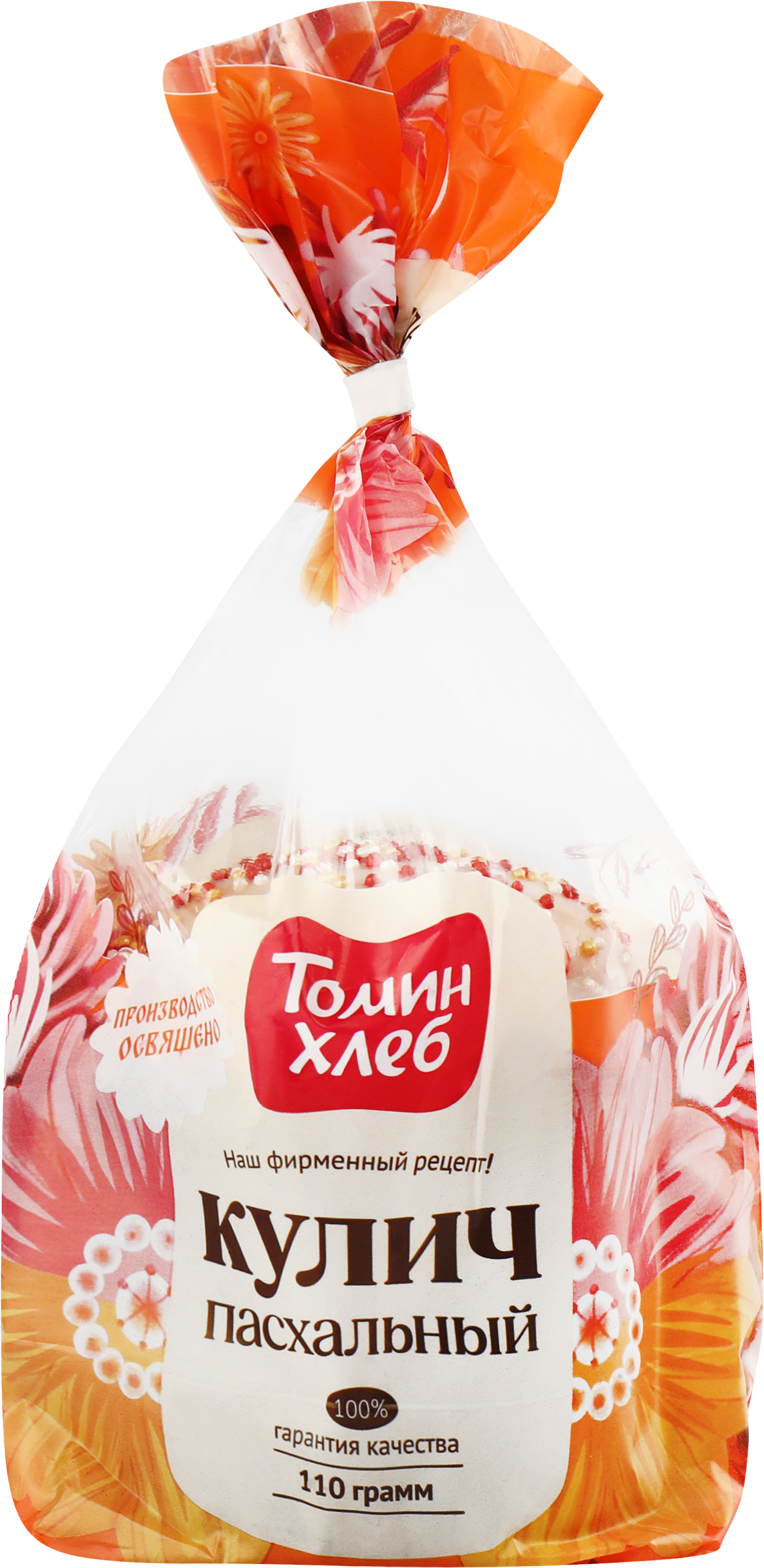 Изображение товара Кулич ТОМИН ХЛЕБ Пасхальный, высший сорт, 110г