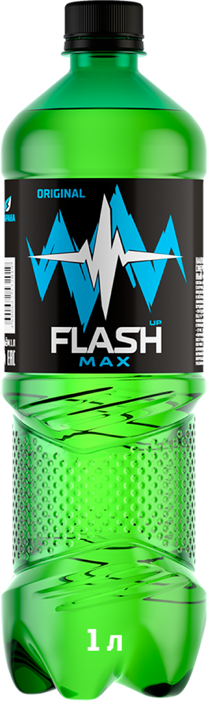 Изображение товара Энергетический напиток ФЛЭШ АП Max сильногазированный 1л, бодрость и концентрация