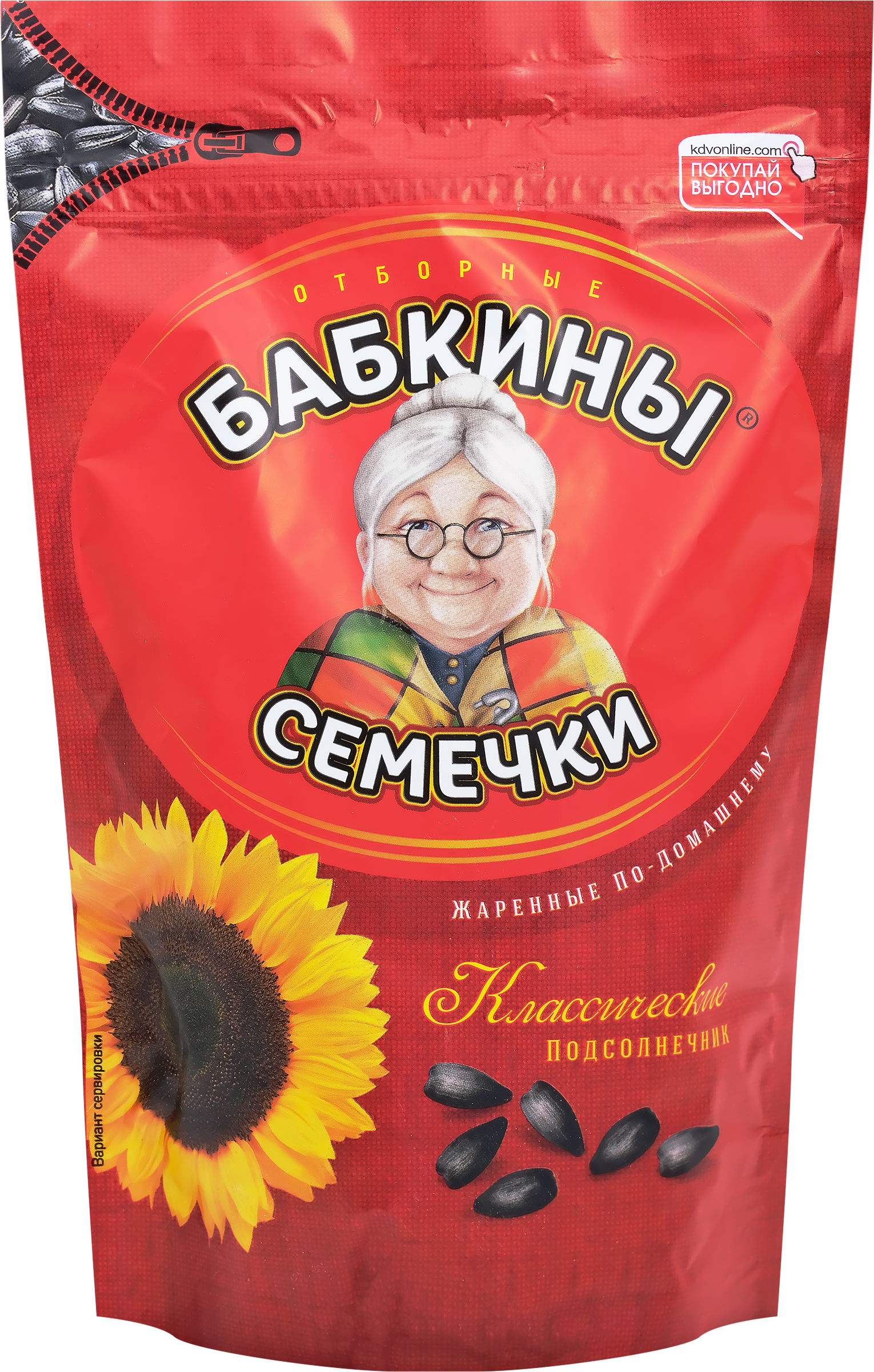 Изображение товара Семечки подсолнечные БАБКИНЫ СЕМЕЧКИ, 300г