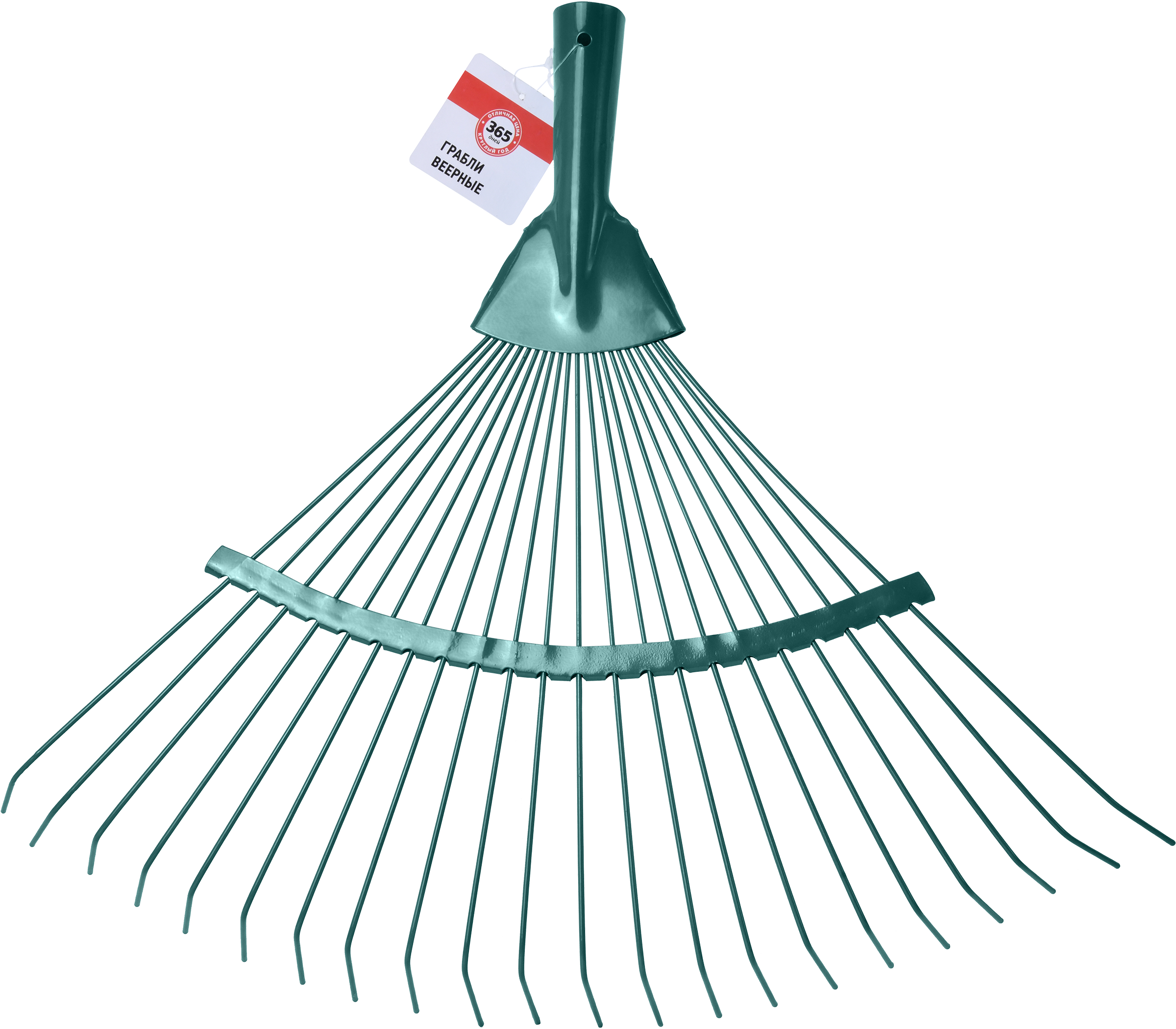 Изображение товара Грабли веерные 365 ДНЕЙ 41х42х5см 22 зуба, Арт. LS9205