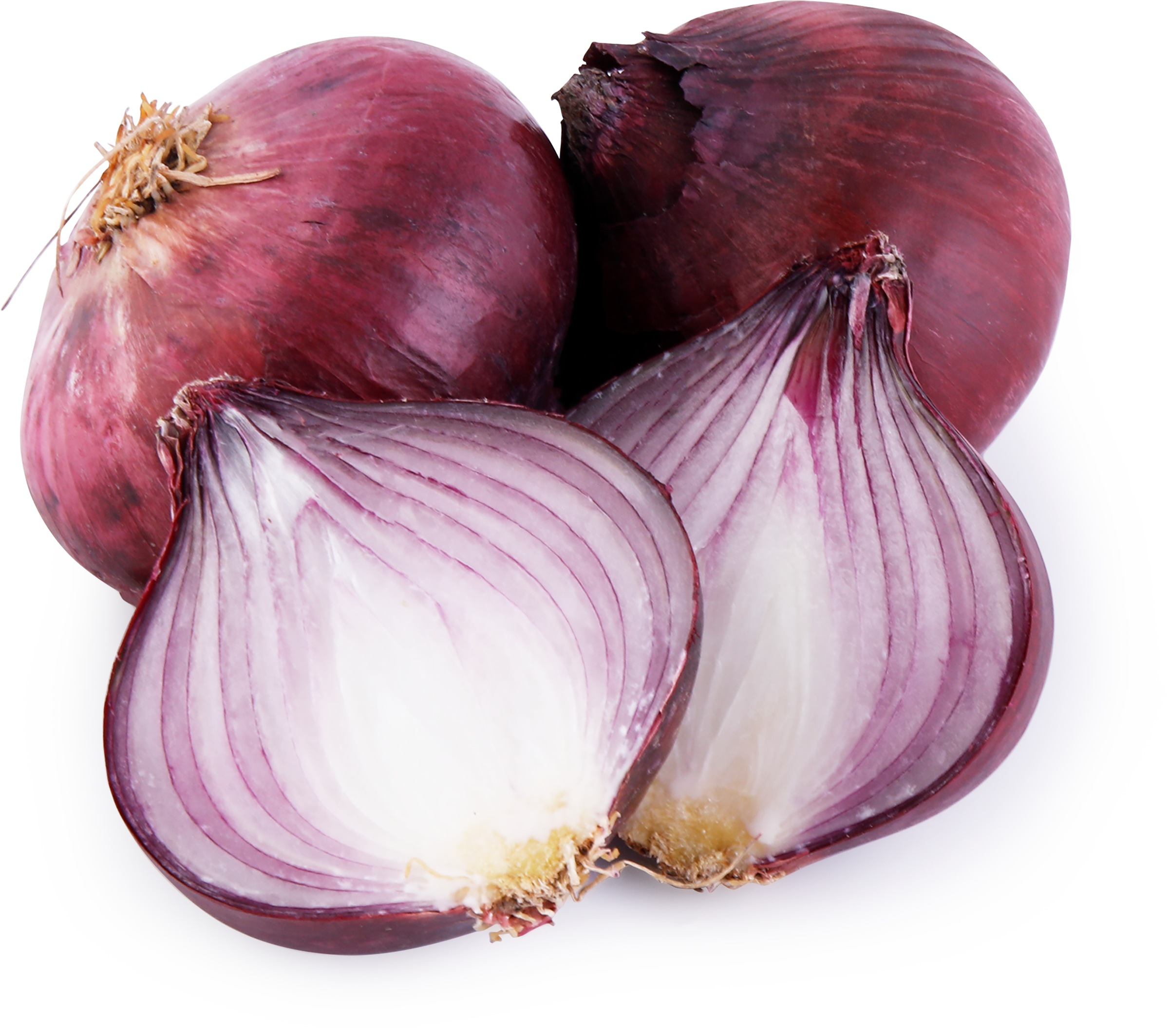 Изображение товара Красный лук 3 шт - свежий сладкий овощ для салатов и блюд