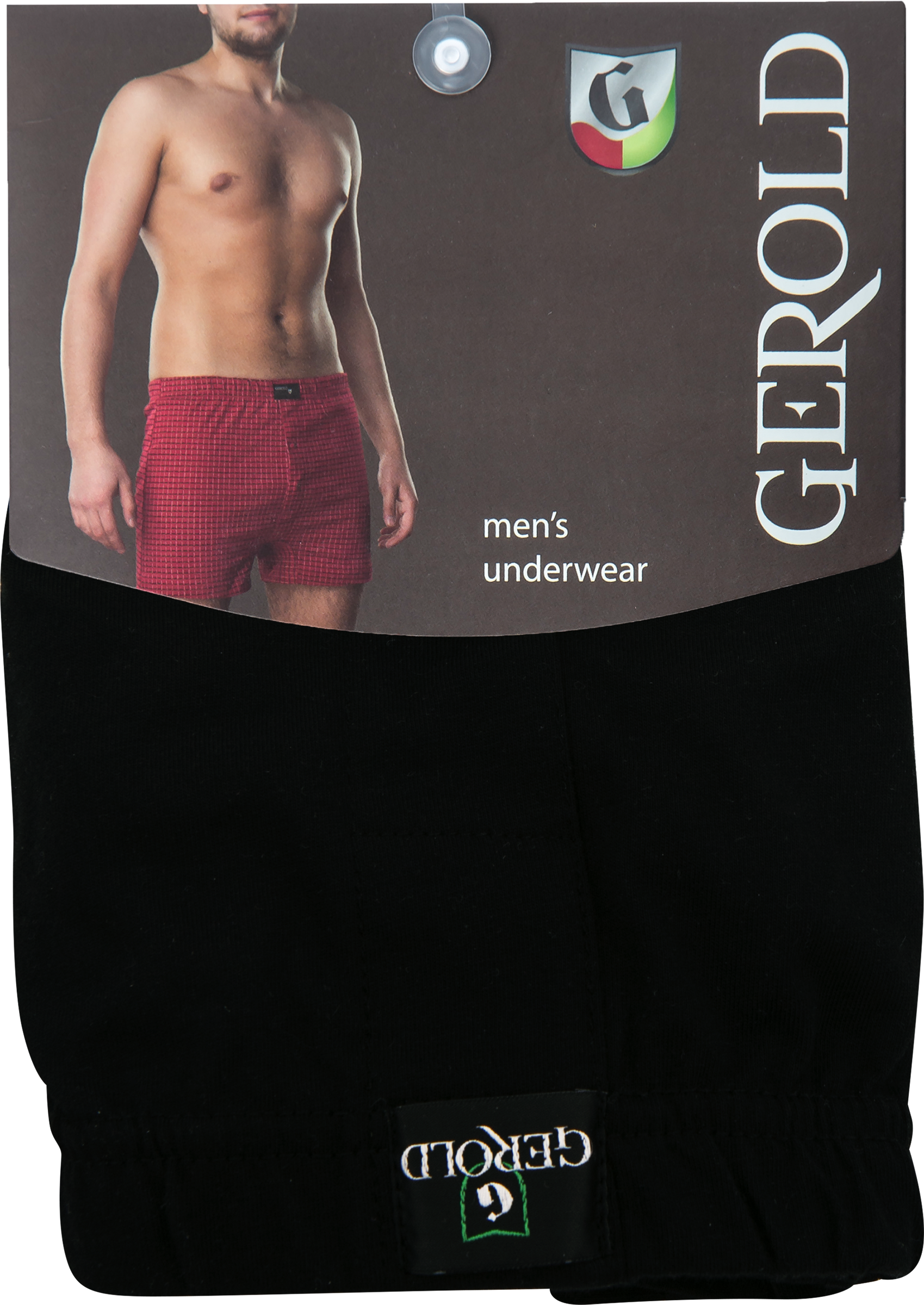 Изображение товара Мужские хлопковые трусы-шорты GEROLD размеры L комфорт и качество