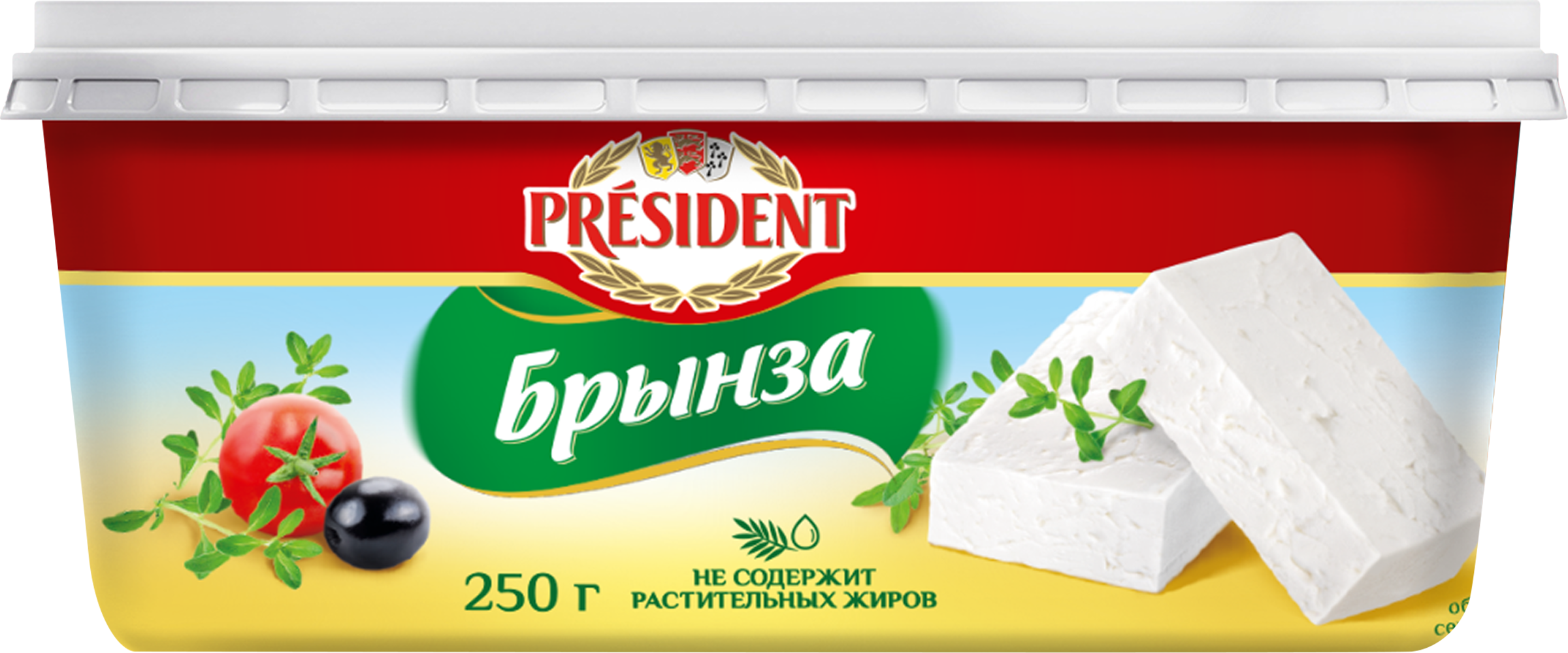 Изображение товара Сыр PRESIDENT Брынза 45%, без змж, 250г