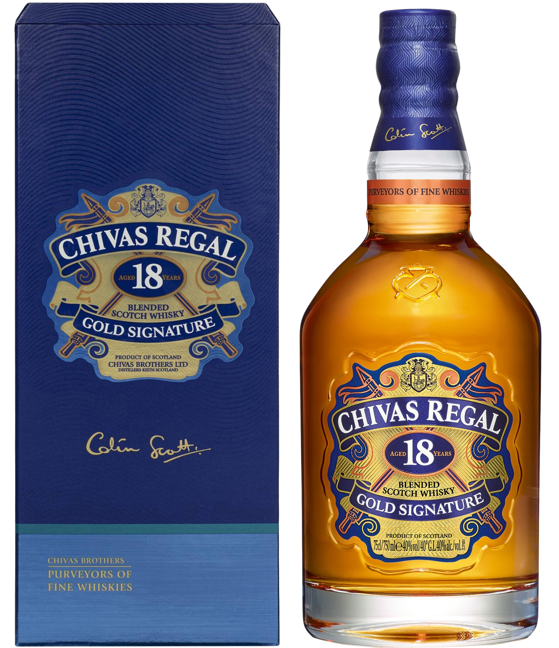Изображение товара Виски CHIVAS REGAL Шотландский купажированный 18 лет 40%, п/у, 0.75л