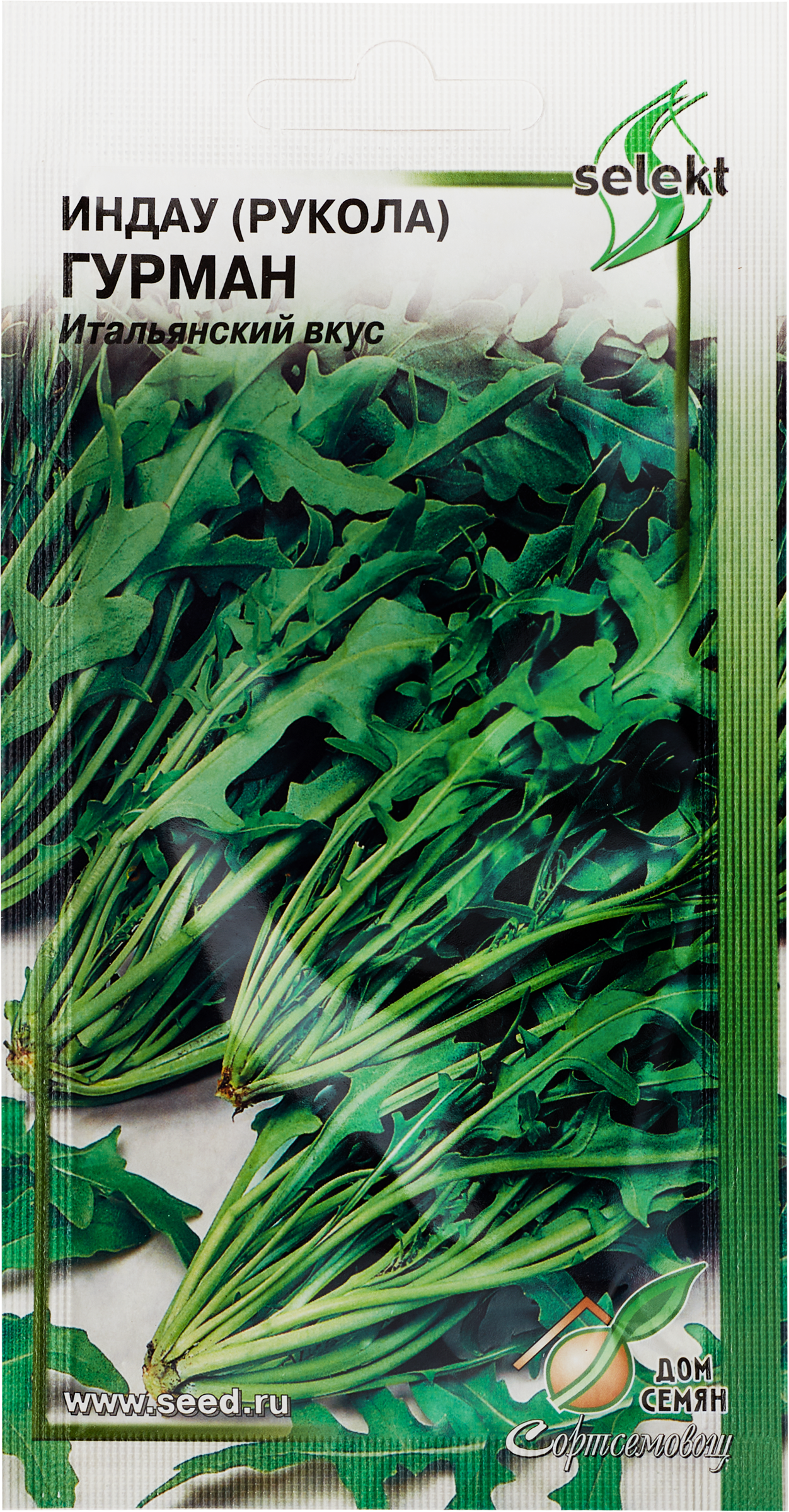 Изображение товара Семена ДОМ СЕМЯН Салат Руккола (Индау) Гурман, 0,6г