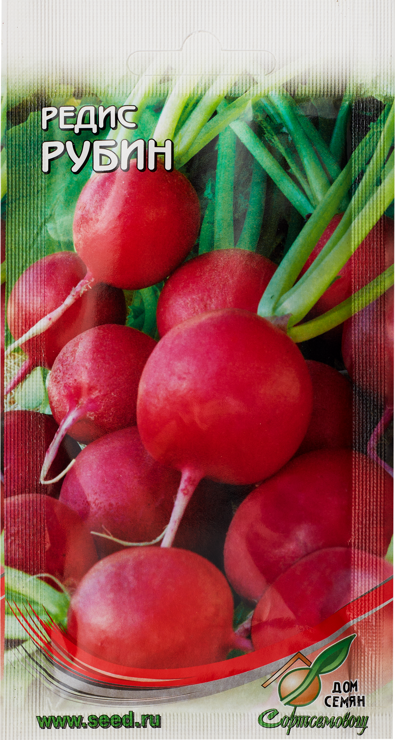 Изображение товара Семена ДОМ СЕМЯН Редис Рубин, 2г