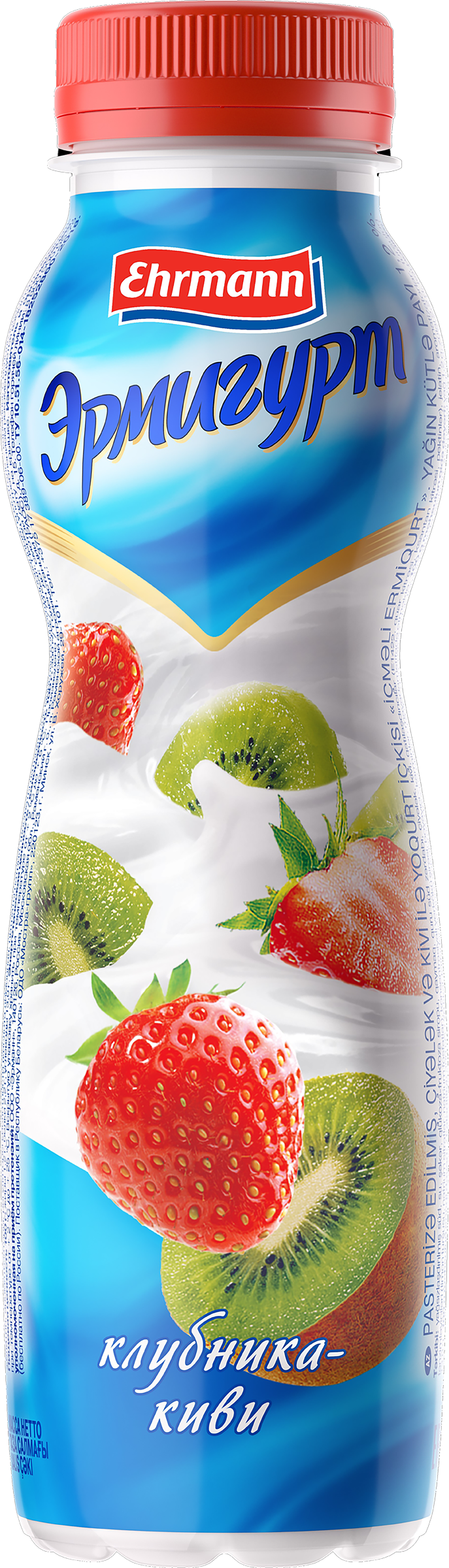 Изображение товара Напиток йогуртный EHRMANN Эрмигурт с клубникой и киви 290г