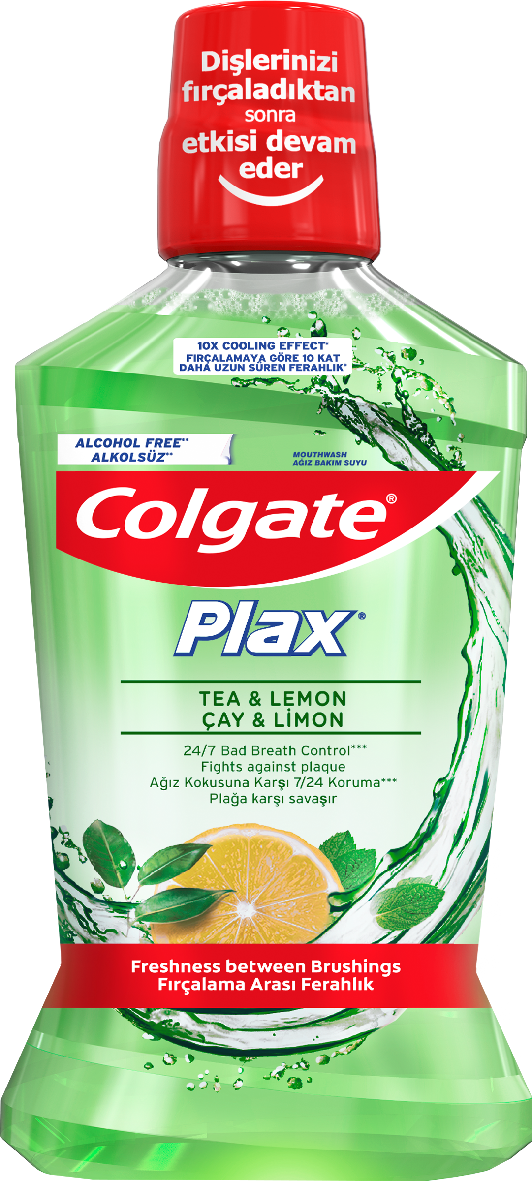 Изображение товара Ополаскиватель для полости рта COLGATE Plax Свежесть чая 500 мл для защиты и свежести