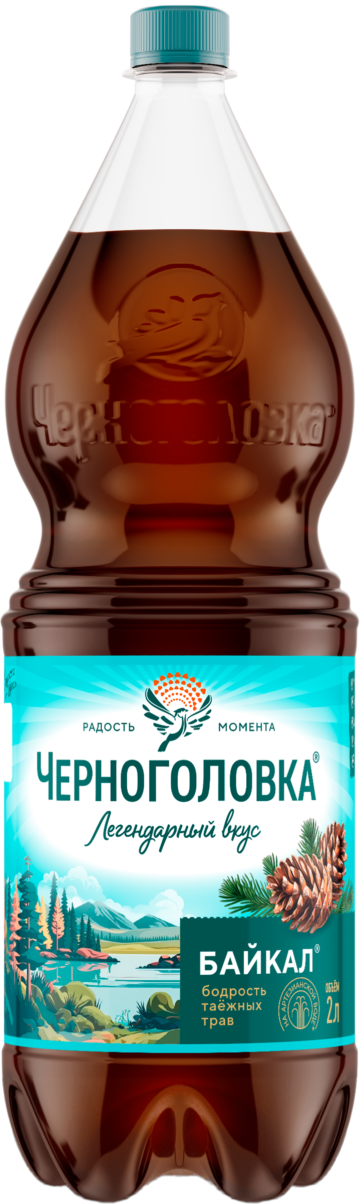 Изображение товара Напиток ЧЕРНОГОЛОВКА Байкал сильногазированный, 2л