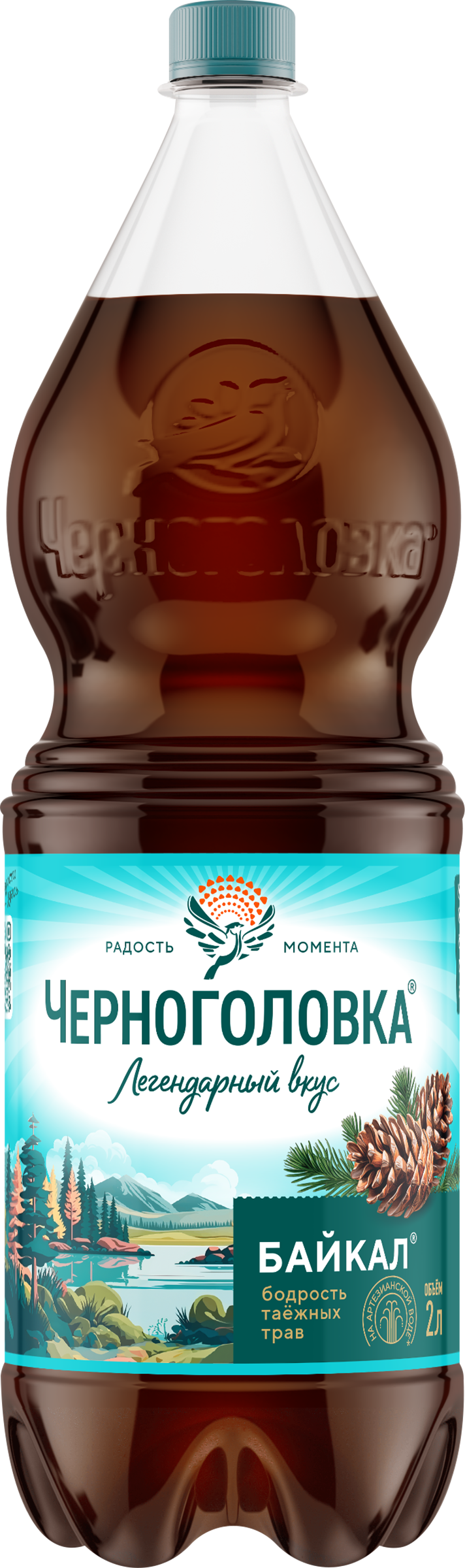 Изображение товара Напиток ЧЕРНОГОЛОВКА Байкал сильногазированный 2л с натуральными экстрактами