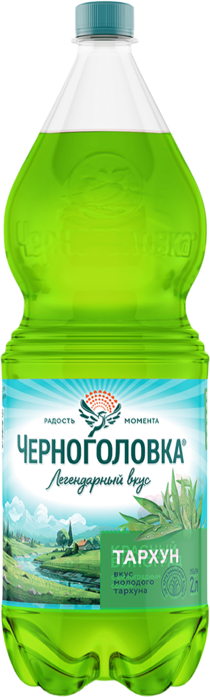 Изображение товара Напиток ЧЕРНОГОЛОВКА Тархун сильногазированный 2л натуральный лимонад
