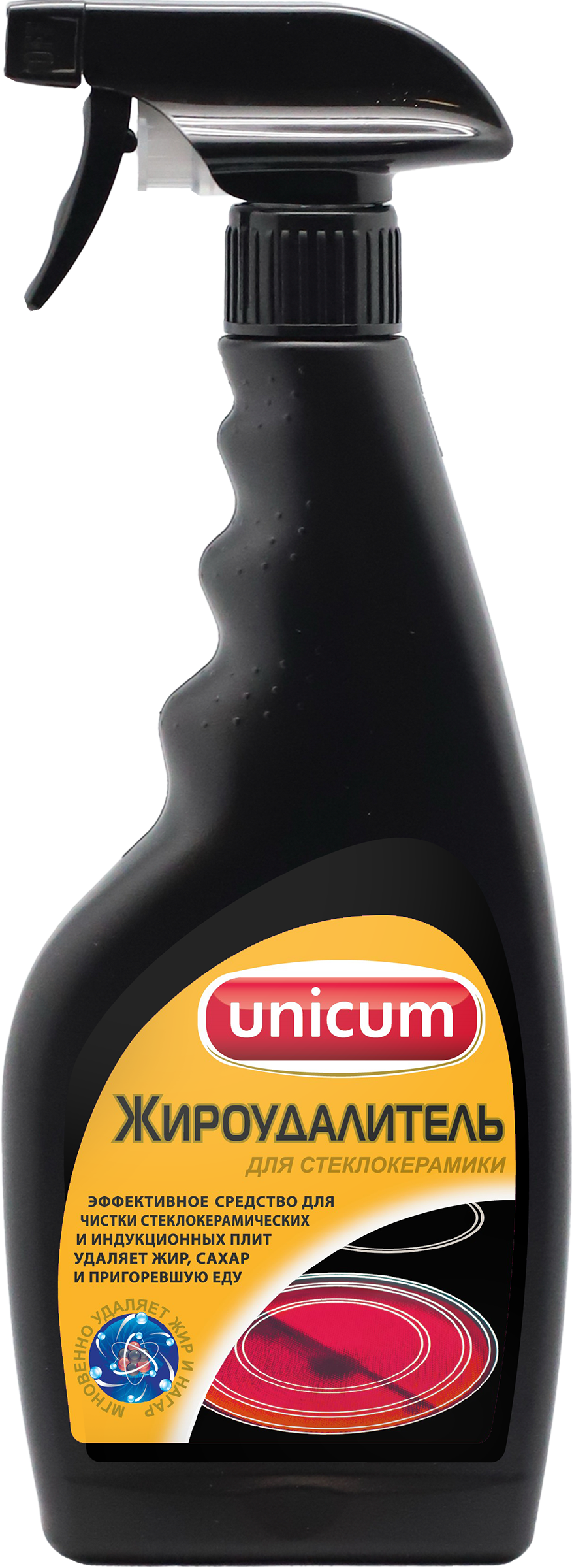 Изображение товара Спрей для чистки стеклокерамических плит UNICUM Жироудалитель 500мл